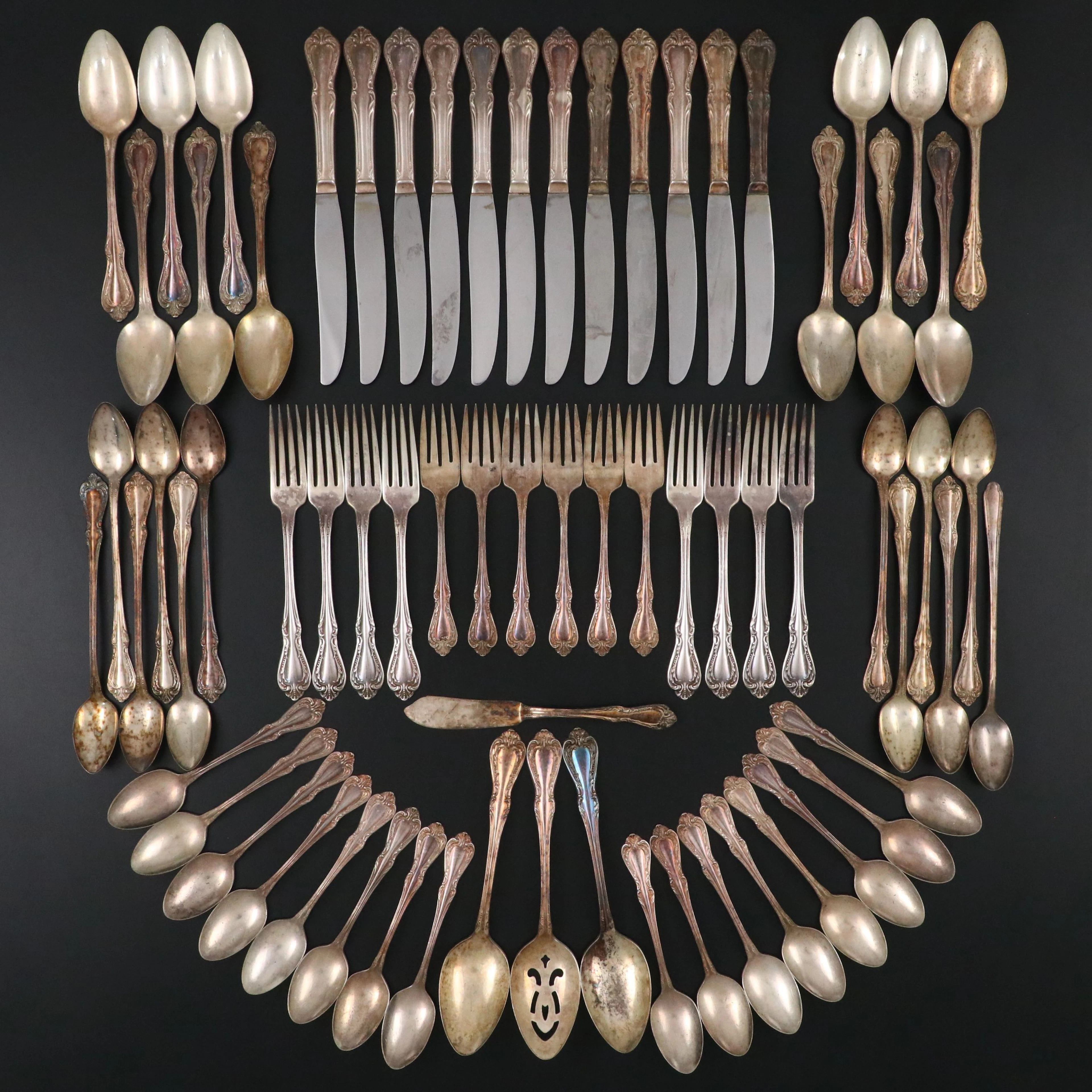 Oneida "Chalice-Harmony" Silver Plate Flatware