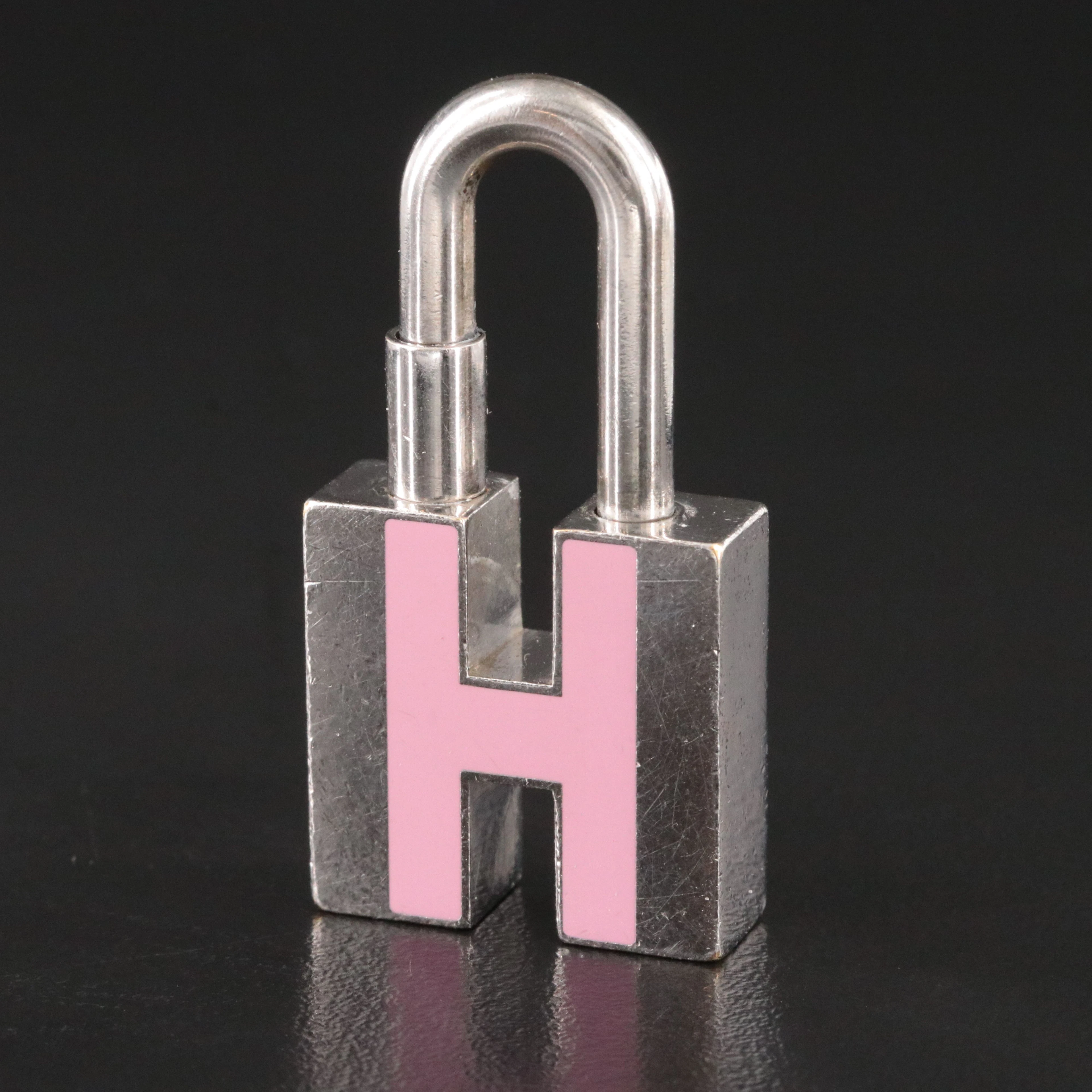 Hermès Cadena Pink Enamel Padlock