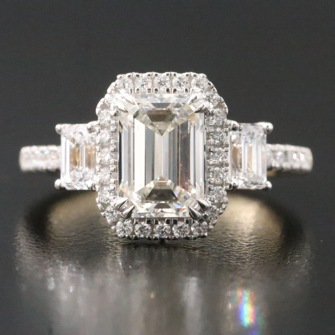 14K 3.00 CTW Lab Grown Diamond Ring with IGI Report