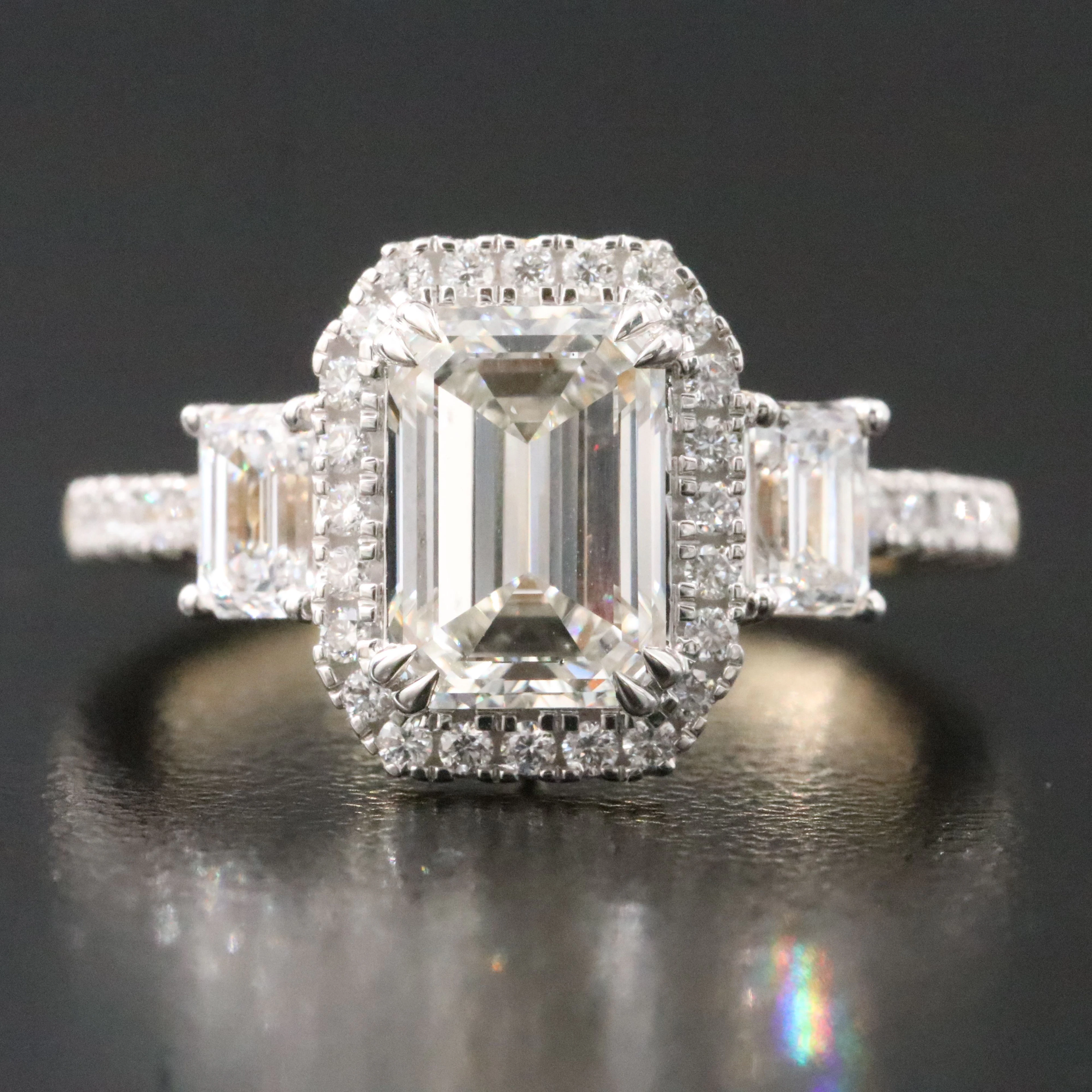 14K 3.00 CTW Lab Grown Diamond Ring with IGI Report