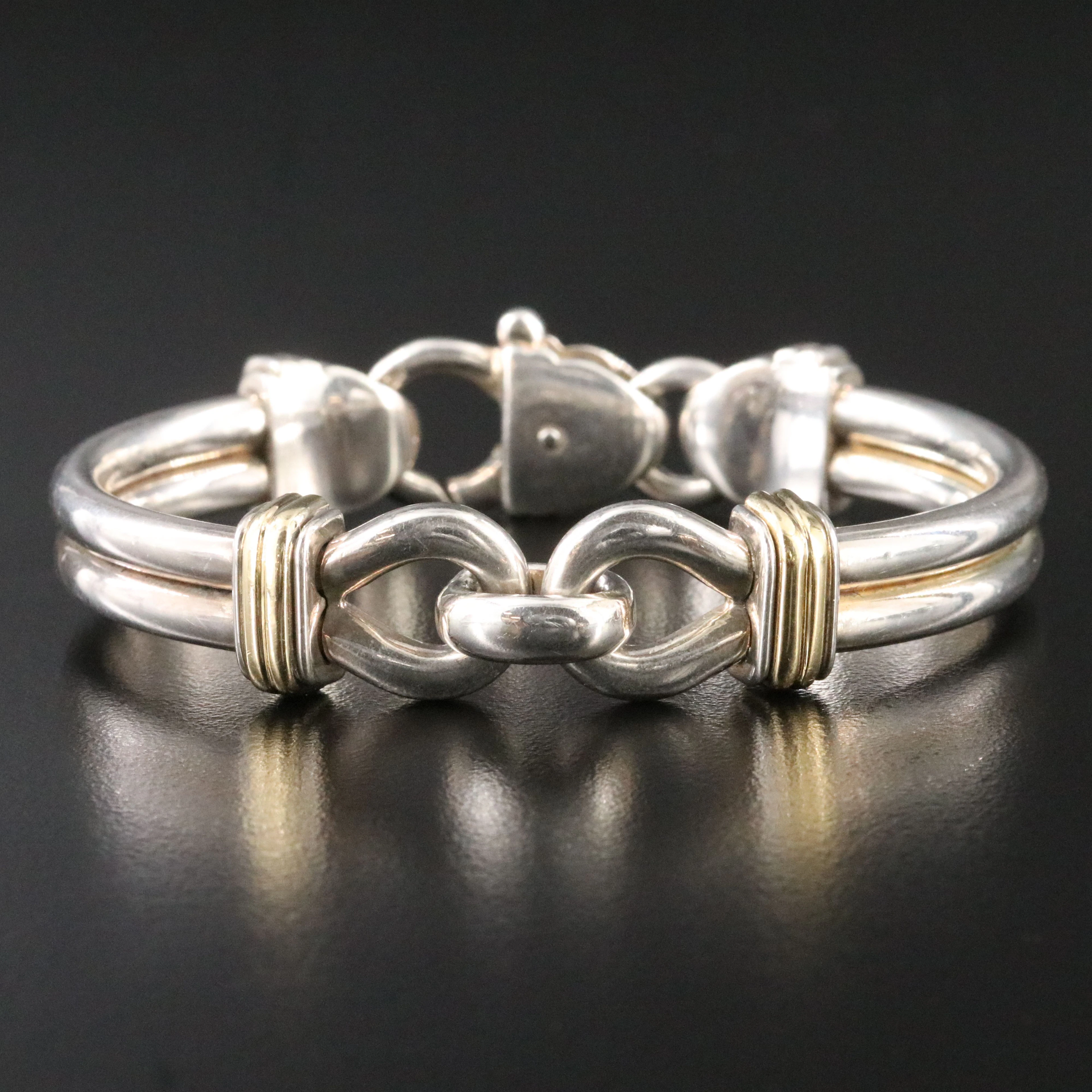 Tiffany & Co. Sterling Horse Bit Bracelet with 18K Accents