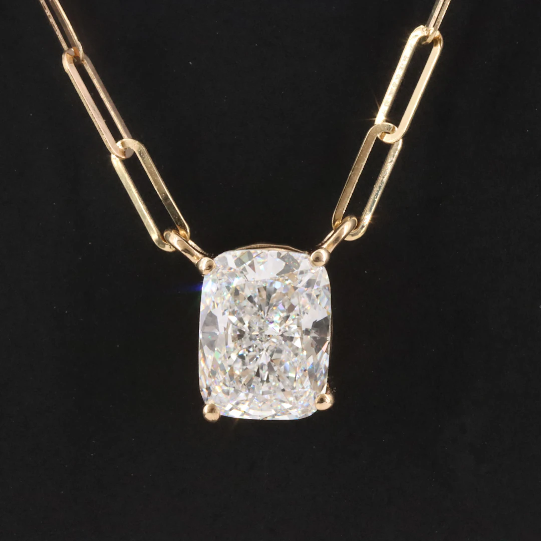 14K 1.51 CT Lab Grown Diamond Necklace with IGI Report