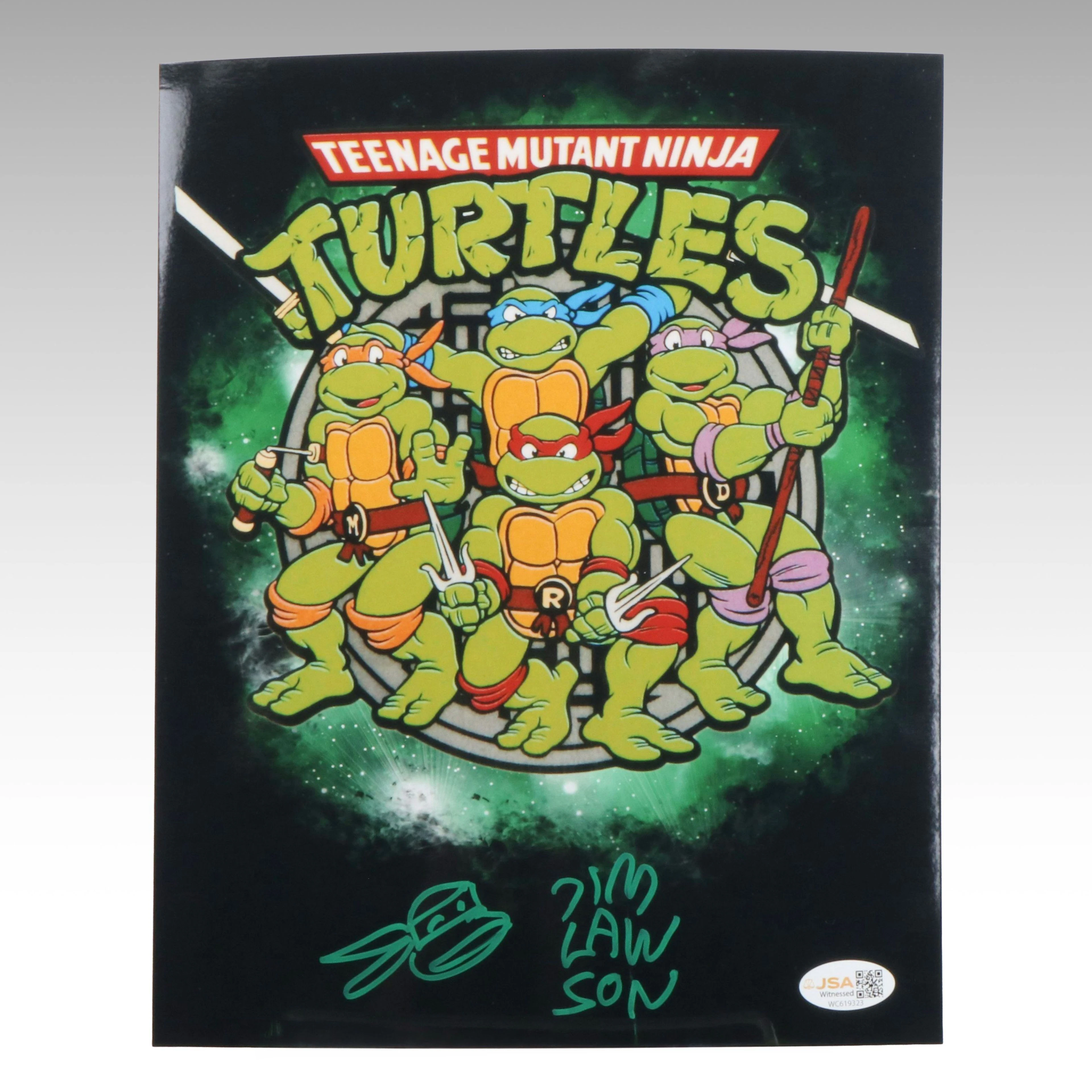 Jim Lawson Signed “Teenage Mutant Ninja Turtles” Print, JSA