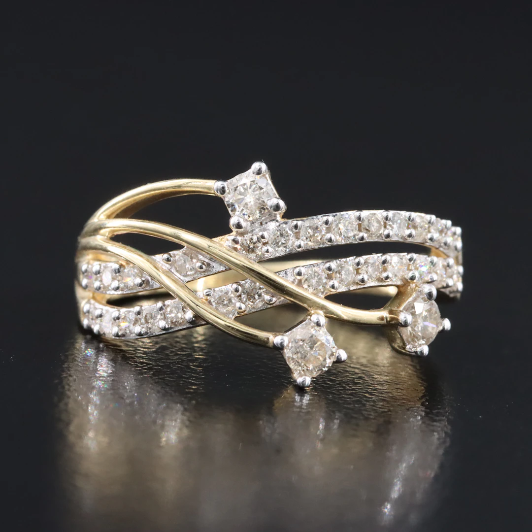 10K 0.48 CTW Diamond Ring
