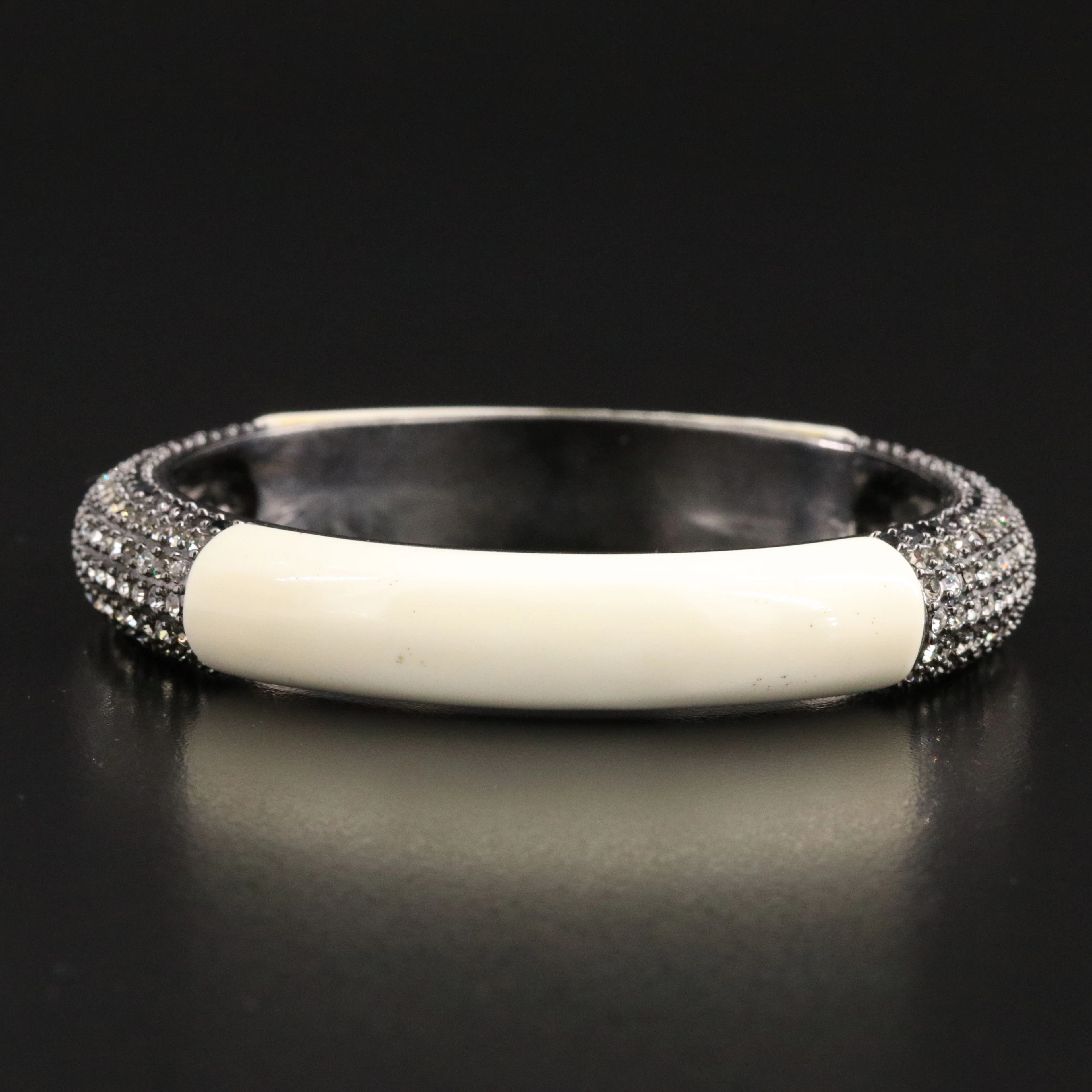 Givenchy Crystal and Resin Bangle Bracelet