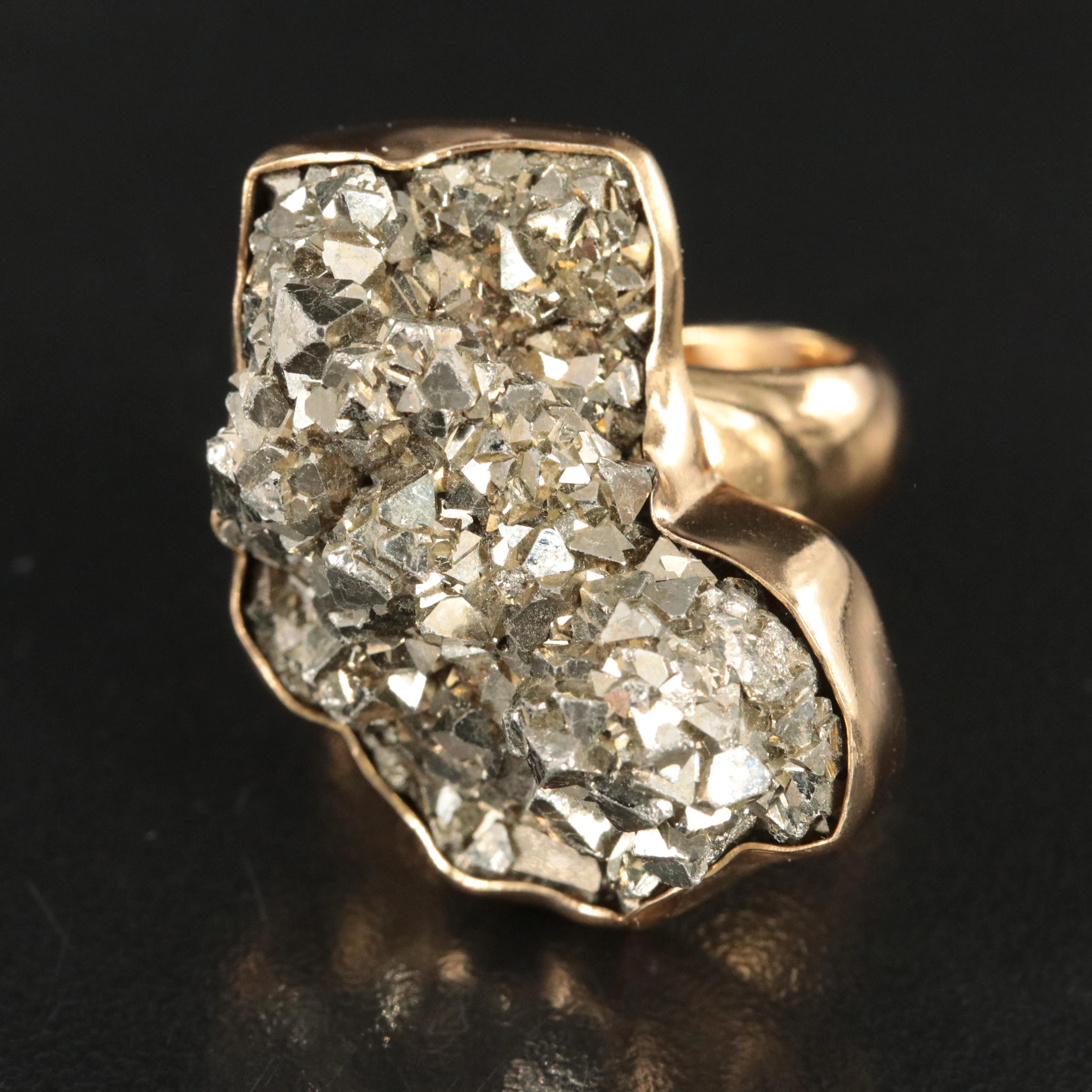 Charles Albert Pyrite Ring