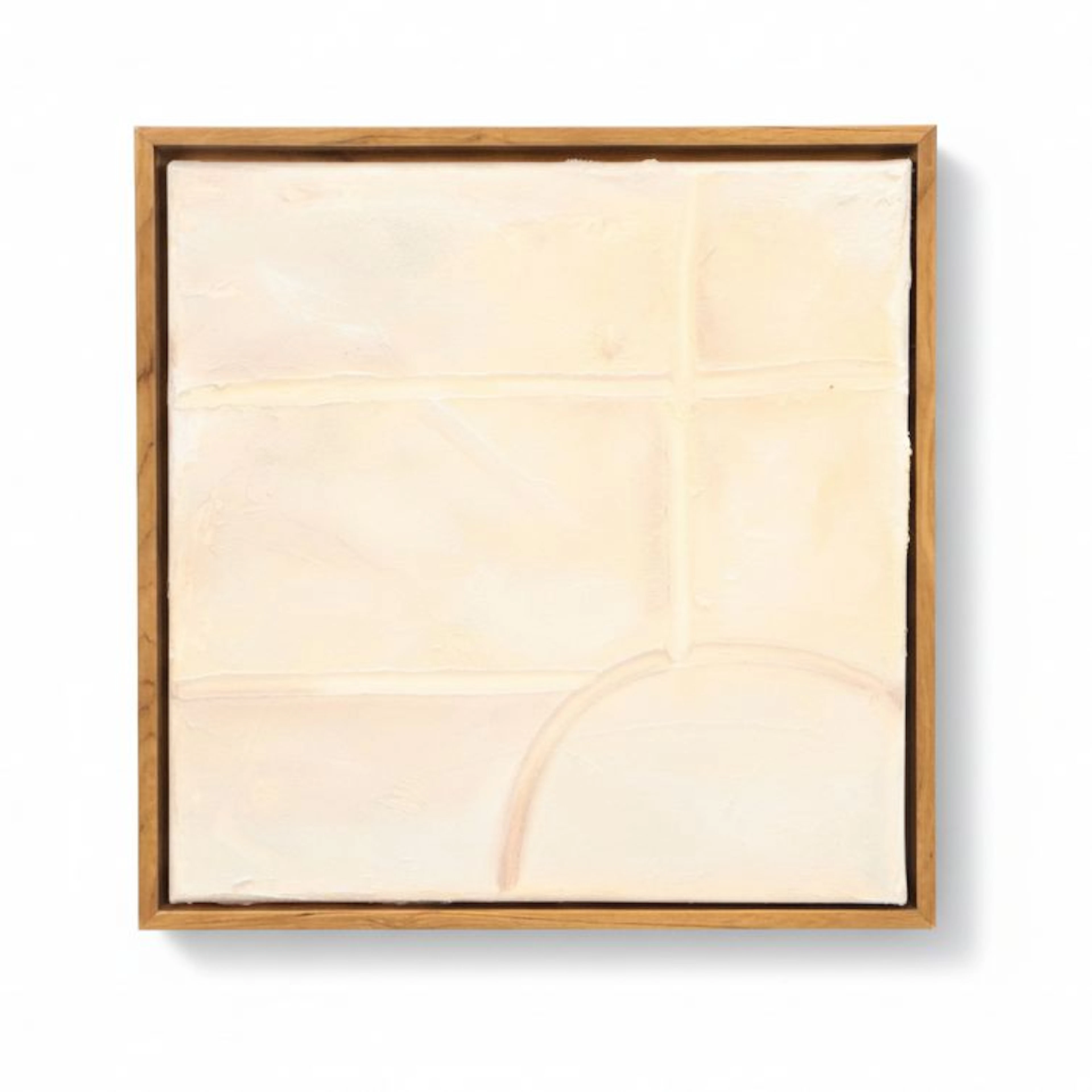 Mina Vale Abstract Mixed Media Painting Diptych "Soft Division," 21st Century