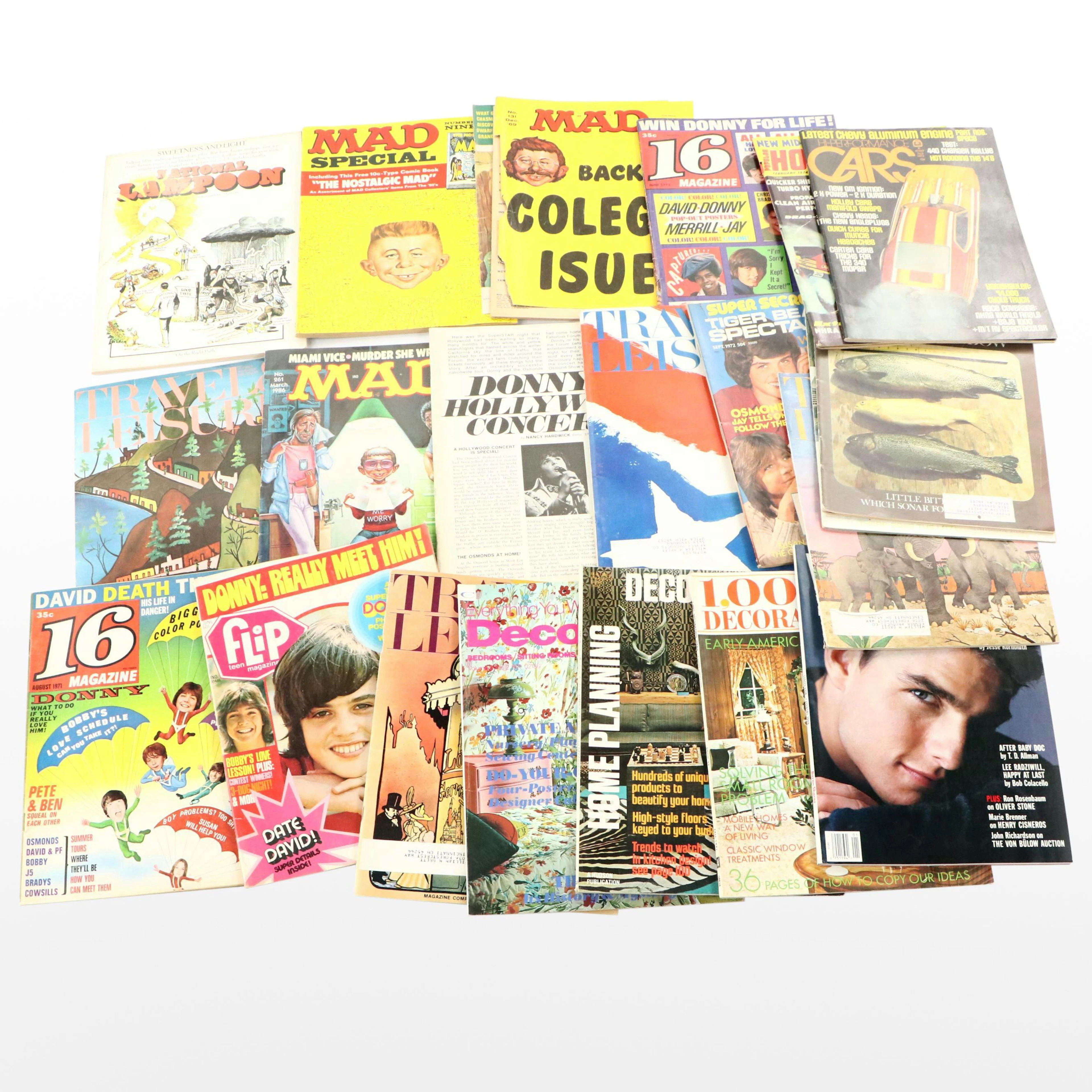 "Vanity Fair," "MAD," "Travel & Leisure" and More Magazines, Mid to