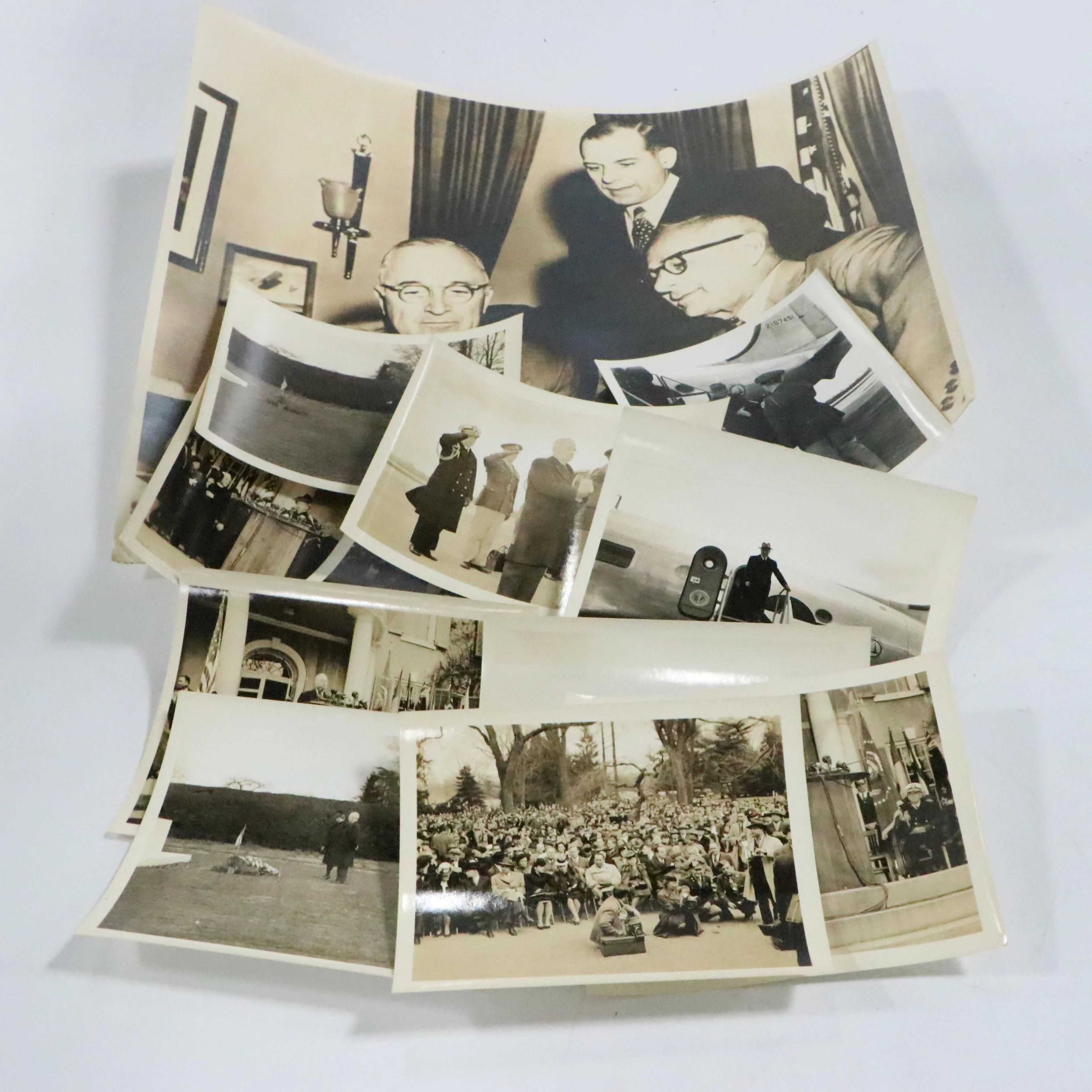 Harry Truman Korean War Era Photographs with Facsimile Signed Print