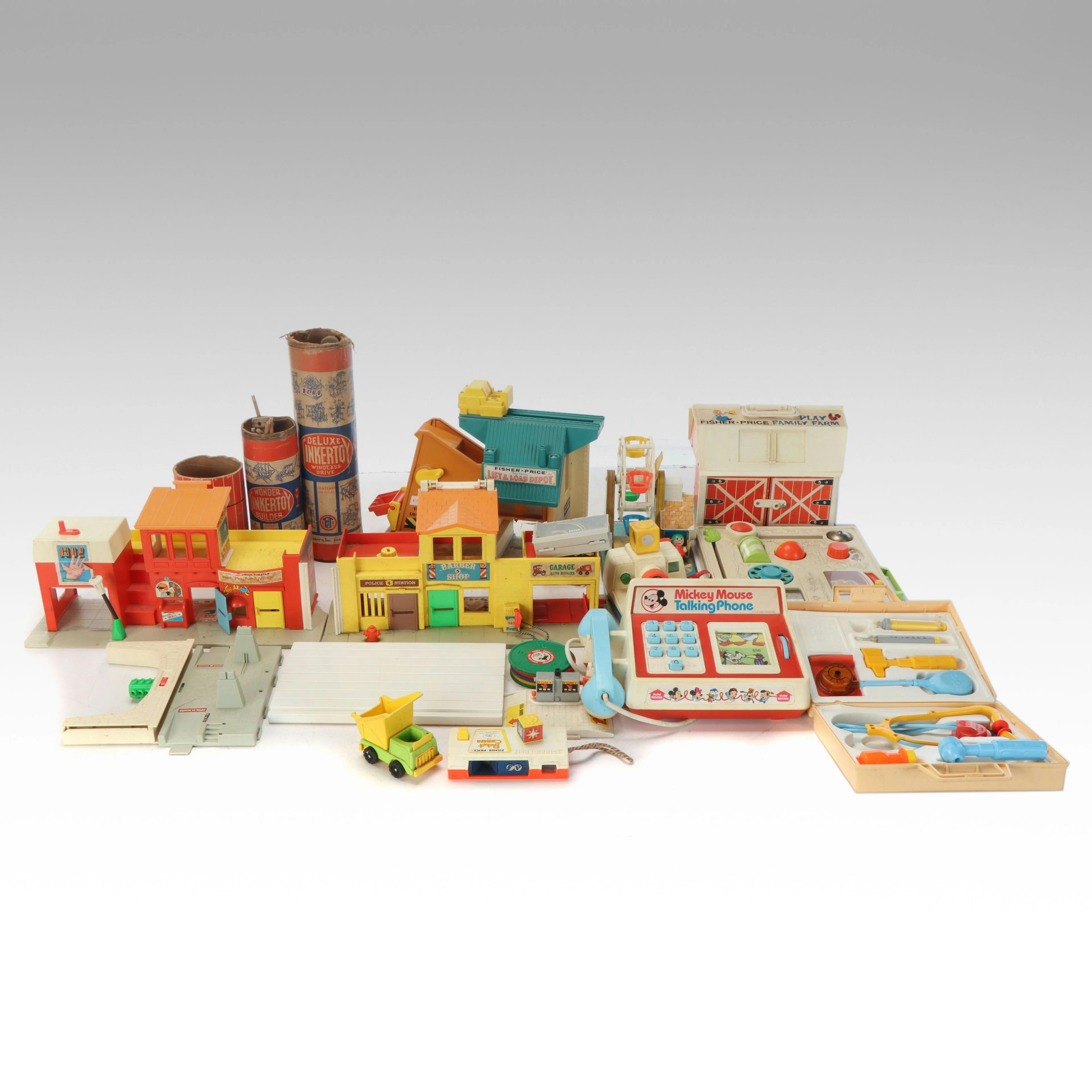 Fisher-Price "Play Family Farm", "Deluxe Tinkertoys" and More Vintage Toys