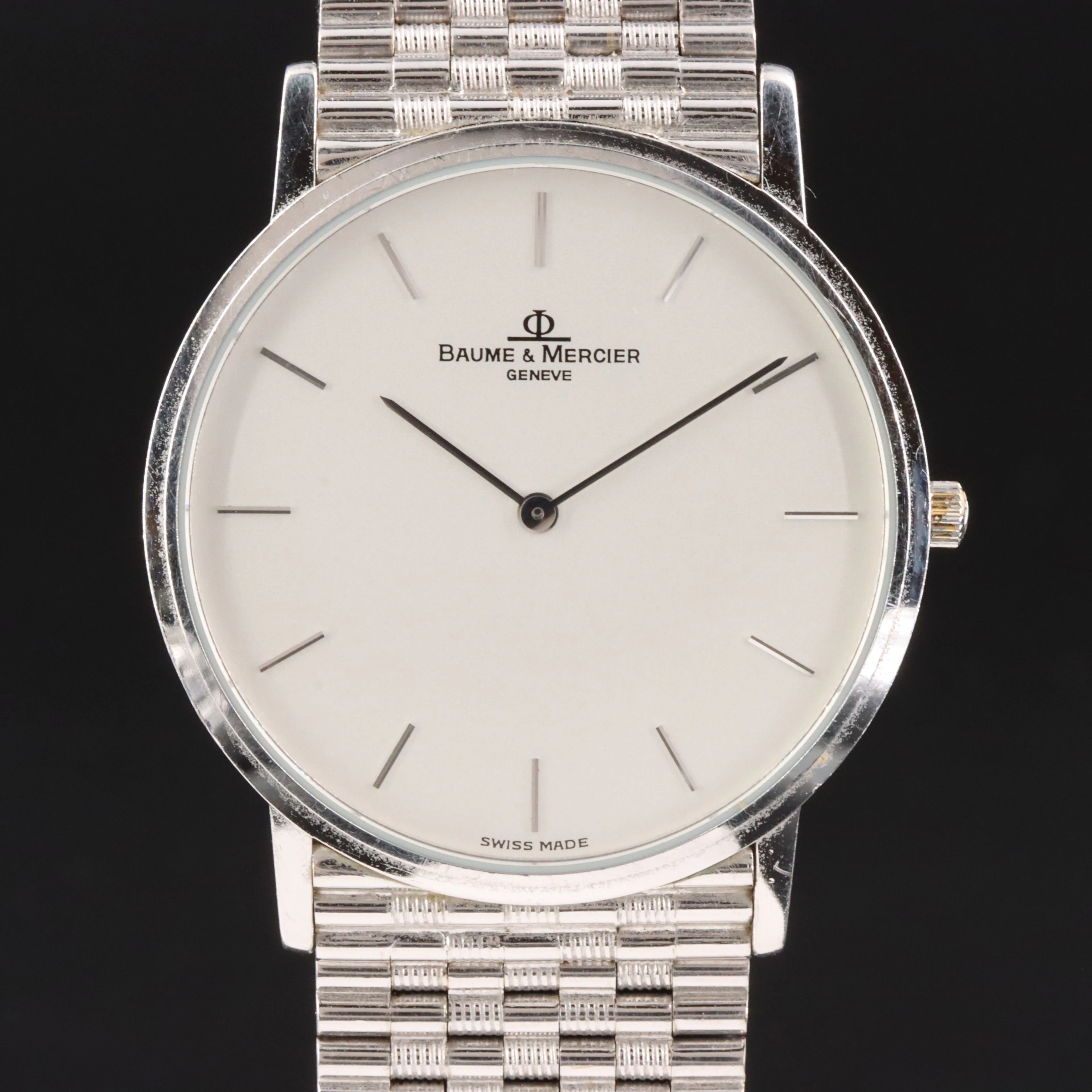 Baume & Mercier 18K White Gold Watch MV045117
