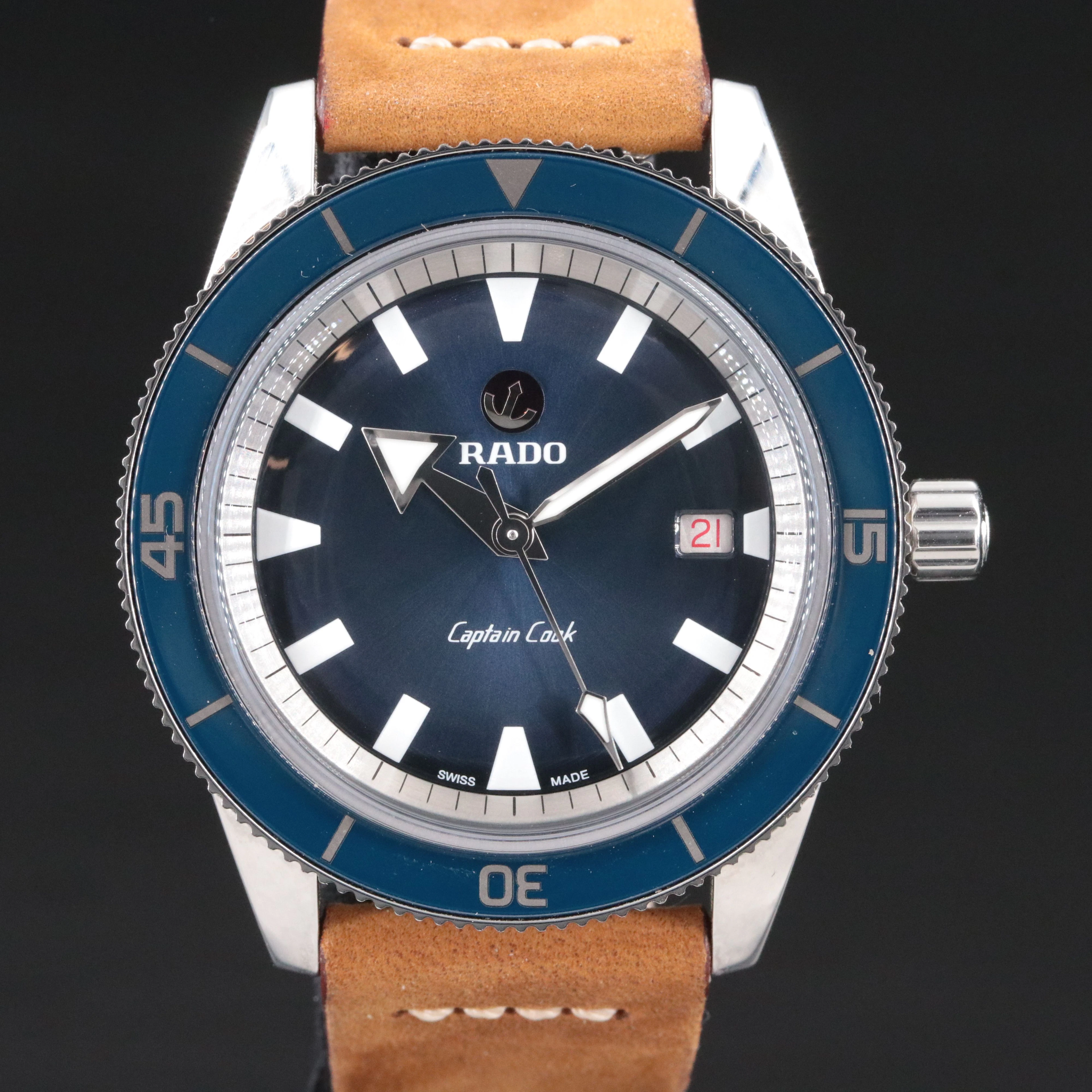 Rado HyperChrome Captain Cook Steel Blue Automatic Watch