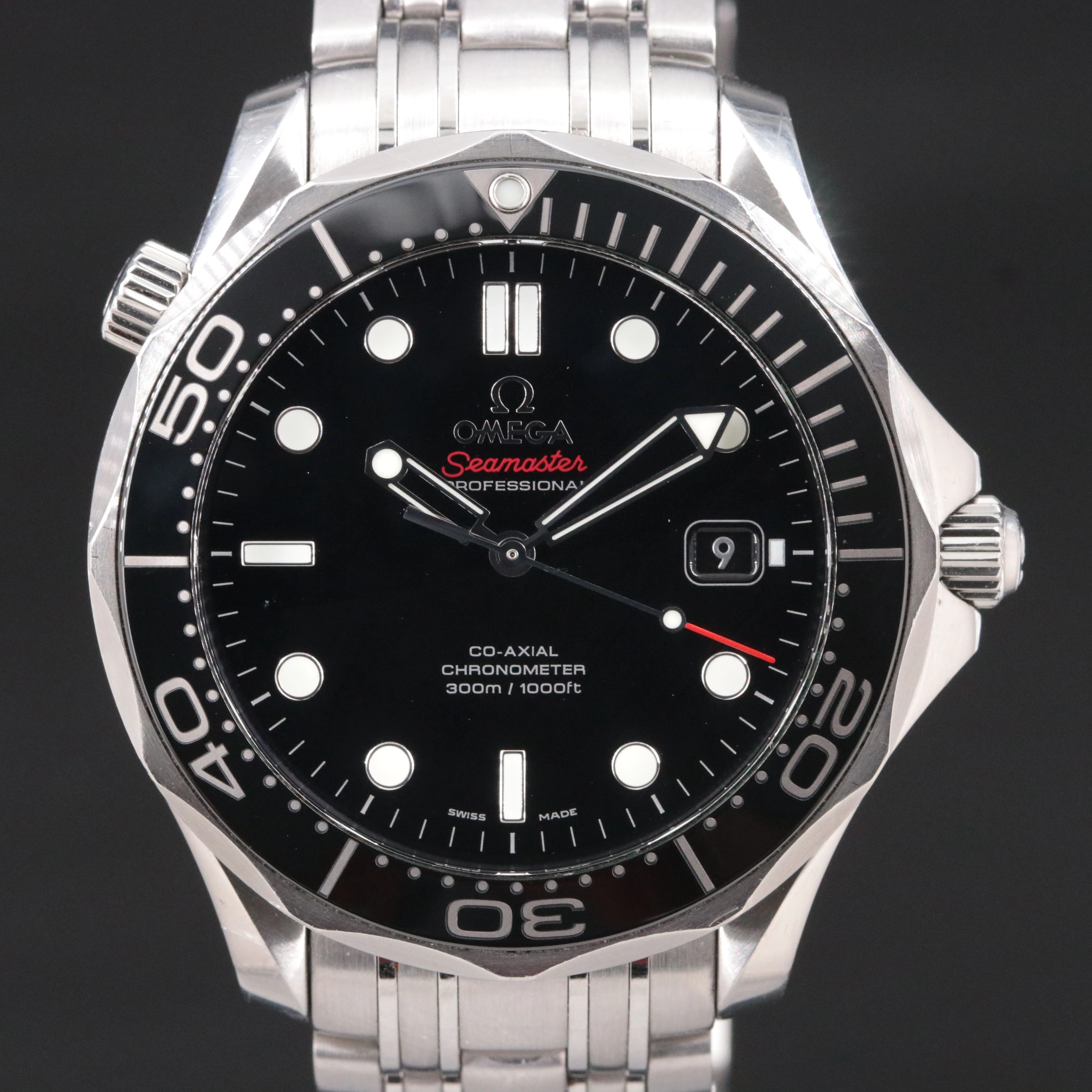 2009 Omega Seamaster Professional Steel Chronometer Diver 300M Watch