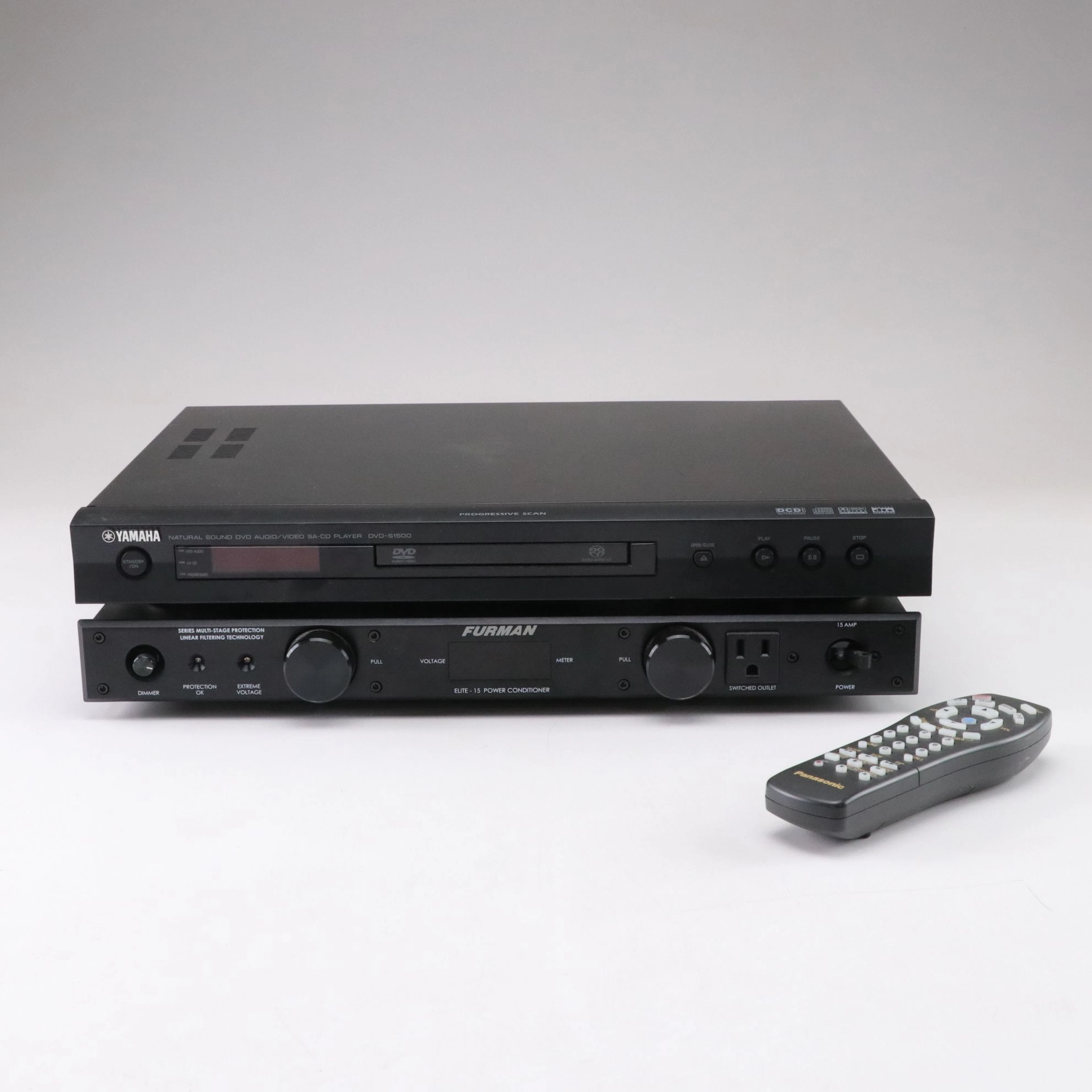 Yamaha DVD-S1500 DVD Player with Furman Elite-15 Power Conditioner