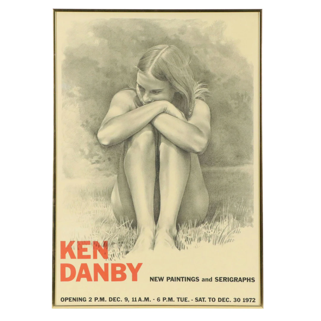 After Ken Danby Color Lithograph Exhibition Poster, 1972