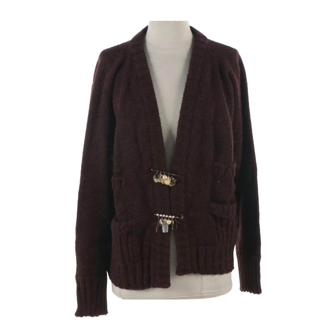 Dolce & Gabbana Embellished Knit Cardigan Sweater with Tags