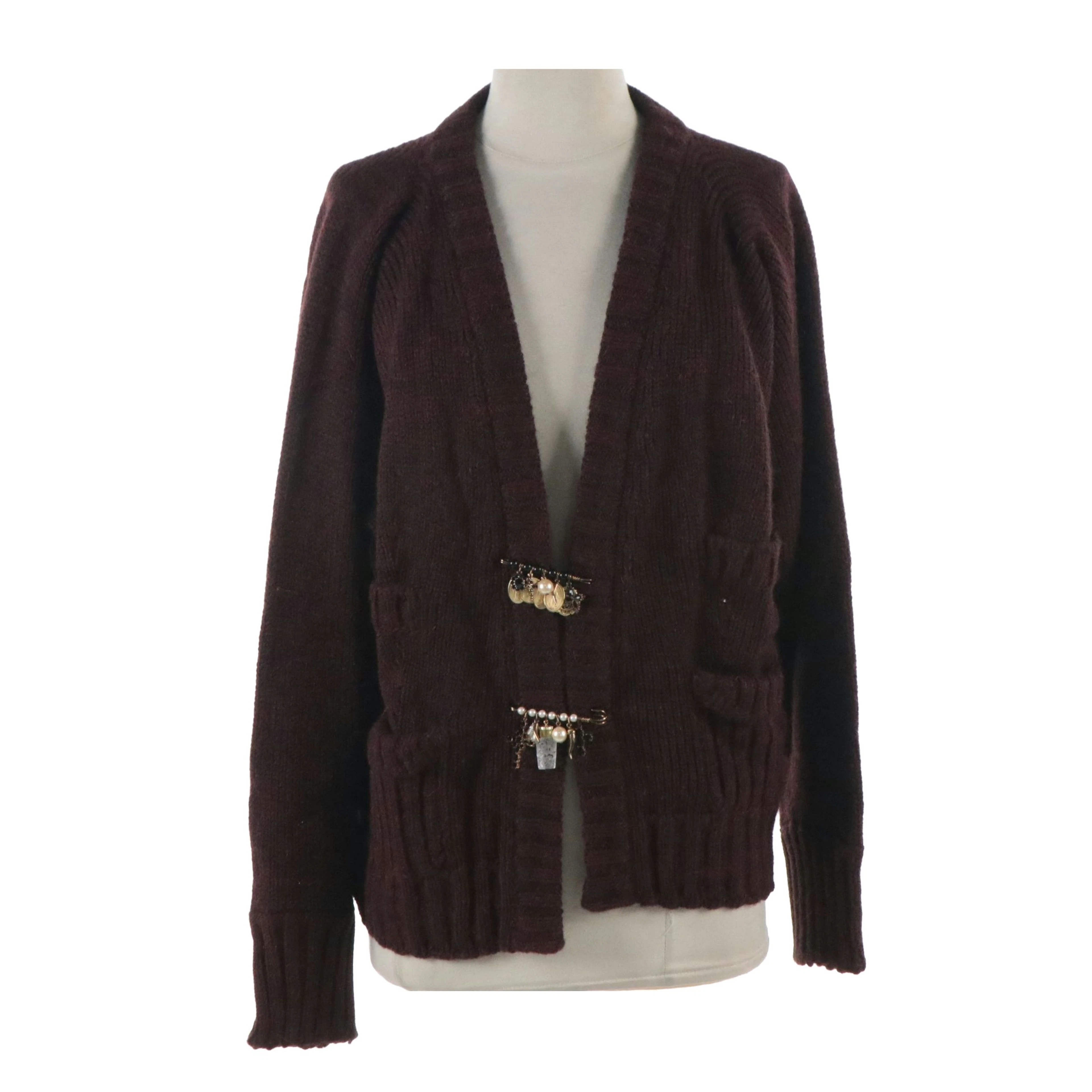 Dolce & Gabbana Embellished Knit Cardigan Sweater with Tags