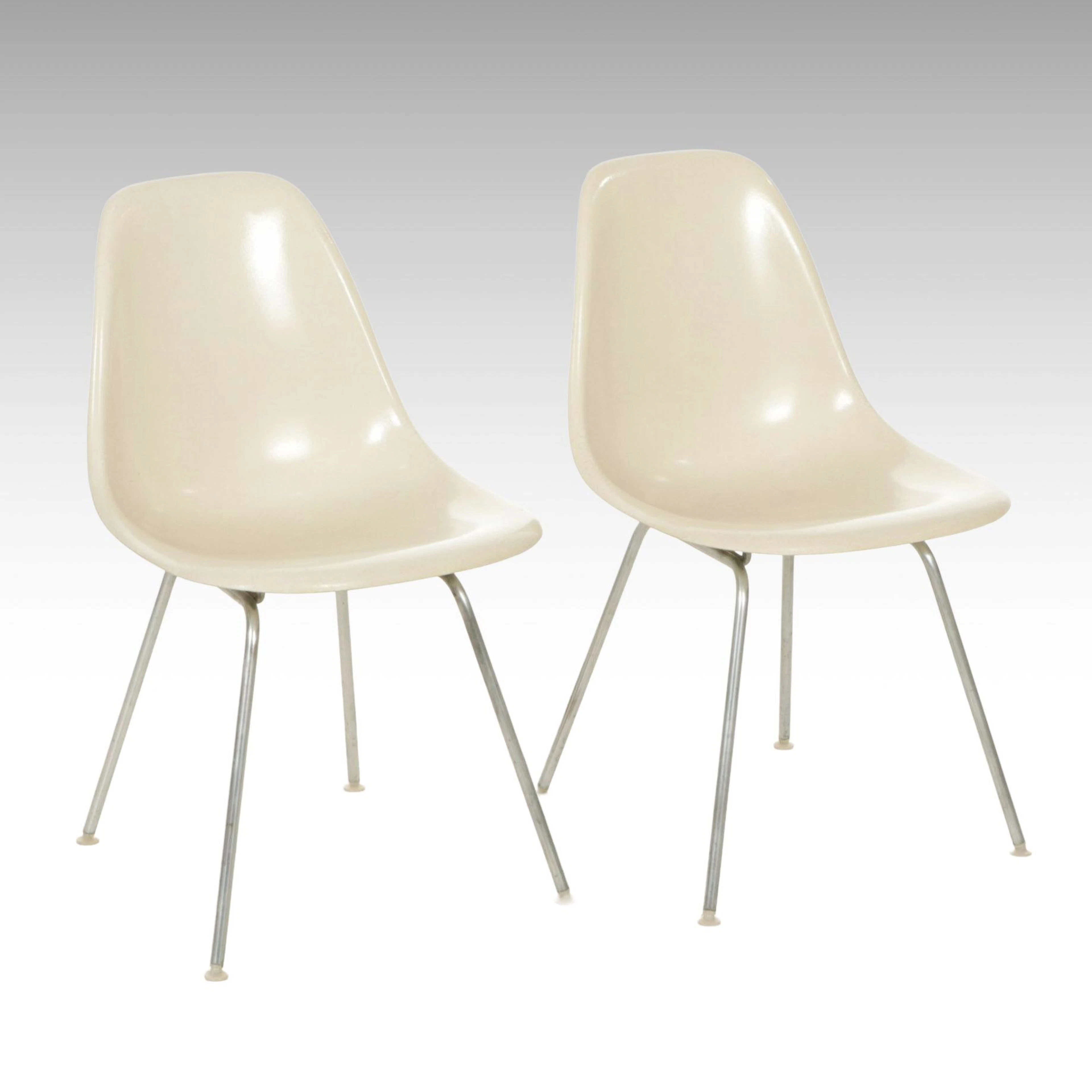 Charles and Ray Eames for Herman Miller Side Chairs, Pair, Late 20th Century