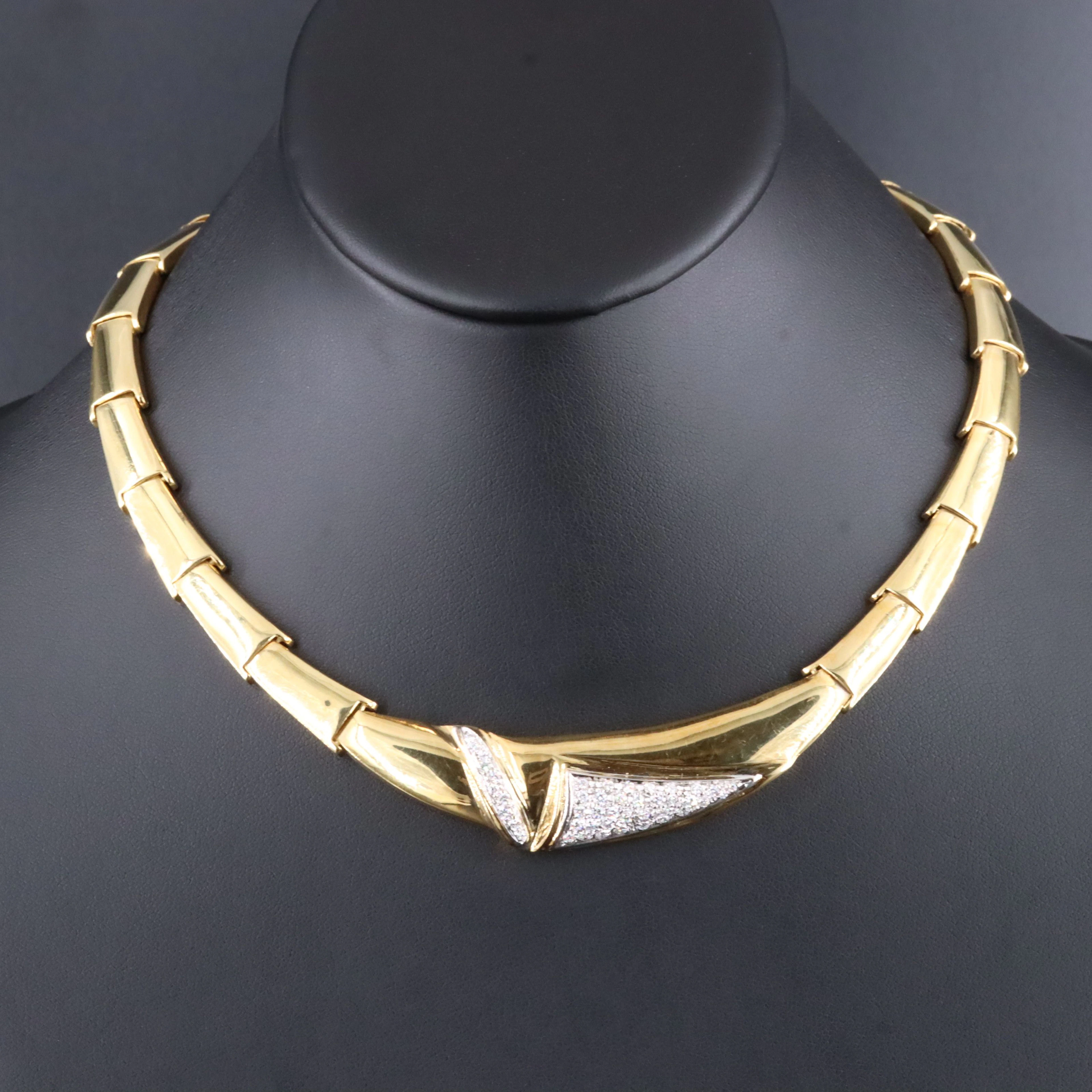 Italian 18K Diamond Necklace