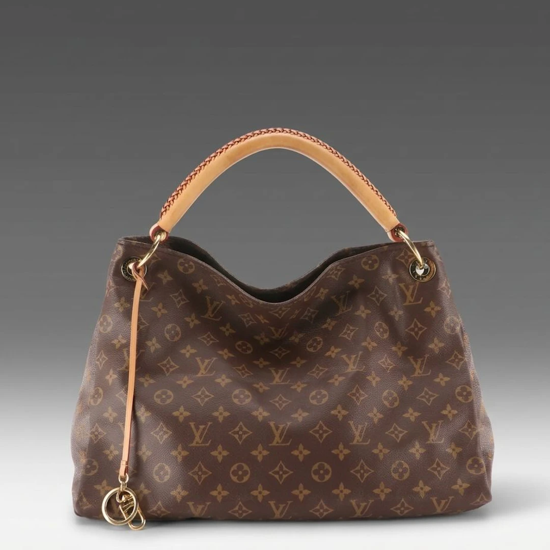 Louis Vuitton Artsy MM Bag in Monogram Coated Canvas and Leather