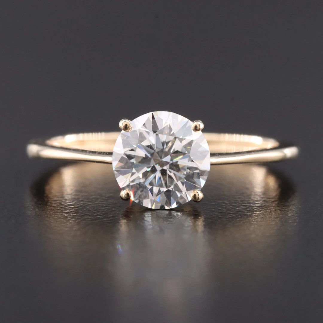 14K 1.18 CT Lab Grown Diamond Ring with IGI Report