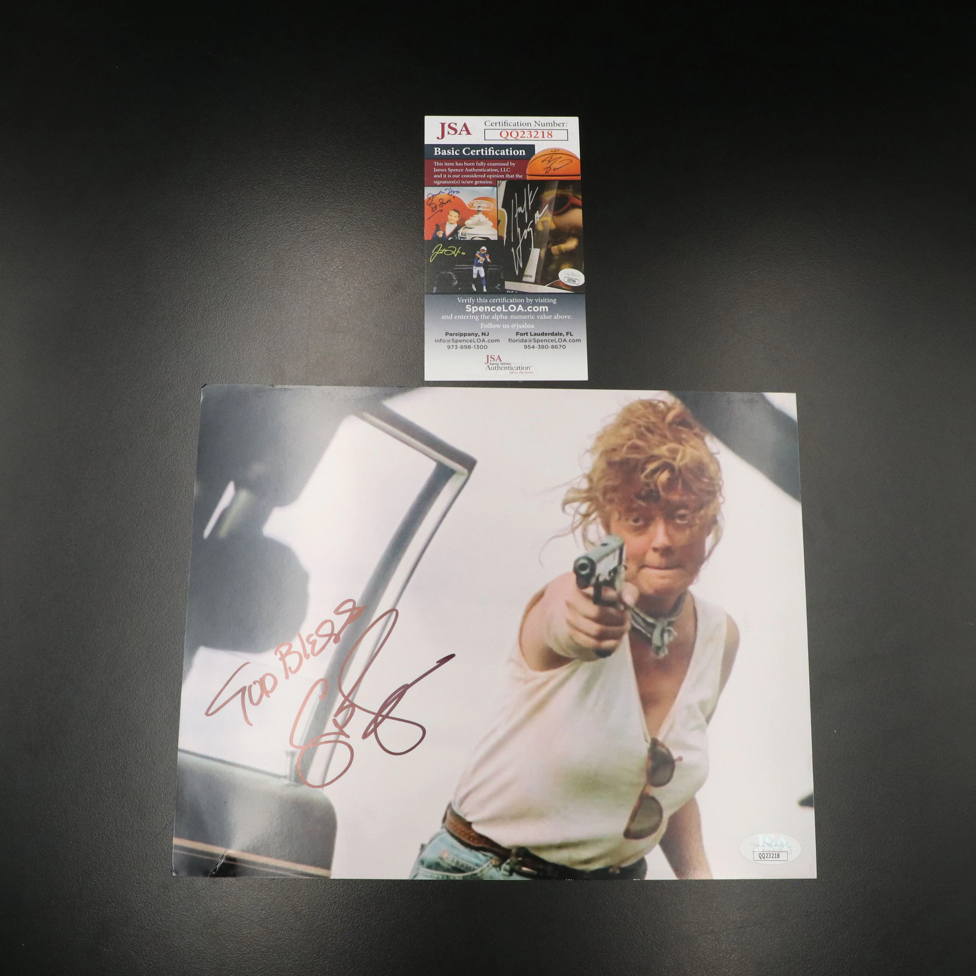 Susan Sarandon Signed Thelma and Louise Movie Print, JSA