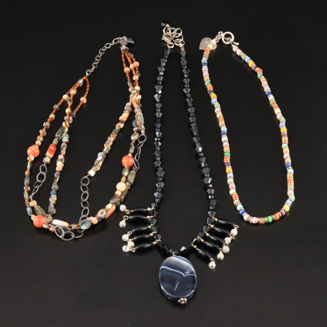 Silpada, Abalone and Agate Featured in Necklaces