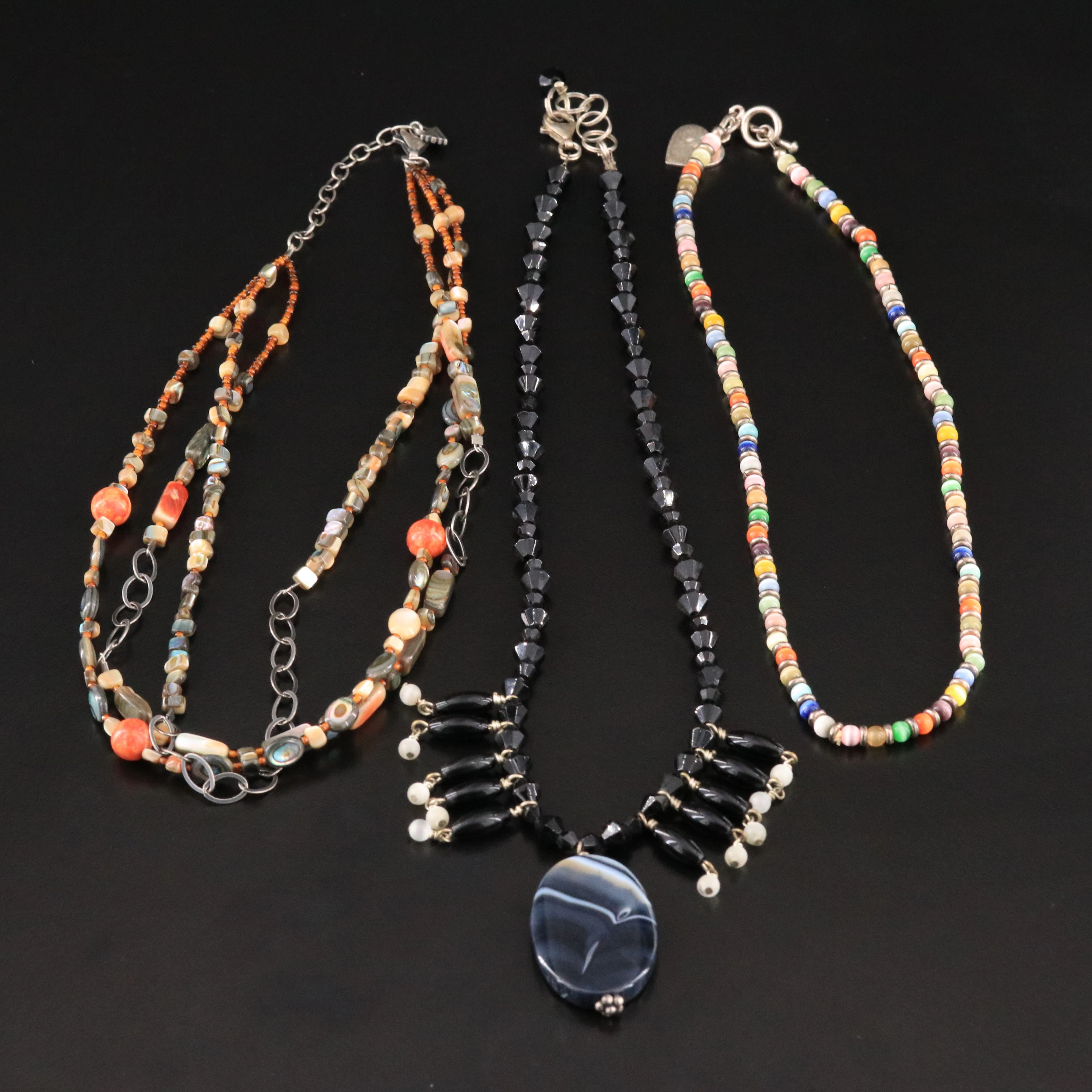 Silpada, Abalone and Agate Featured in Necklaces