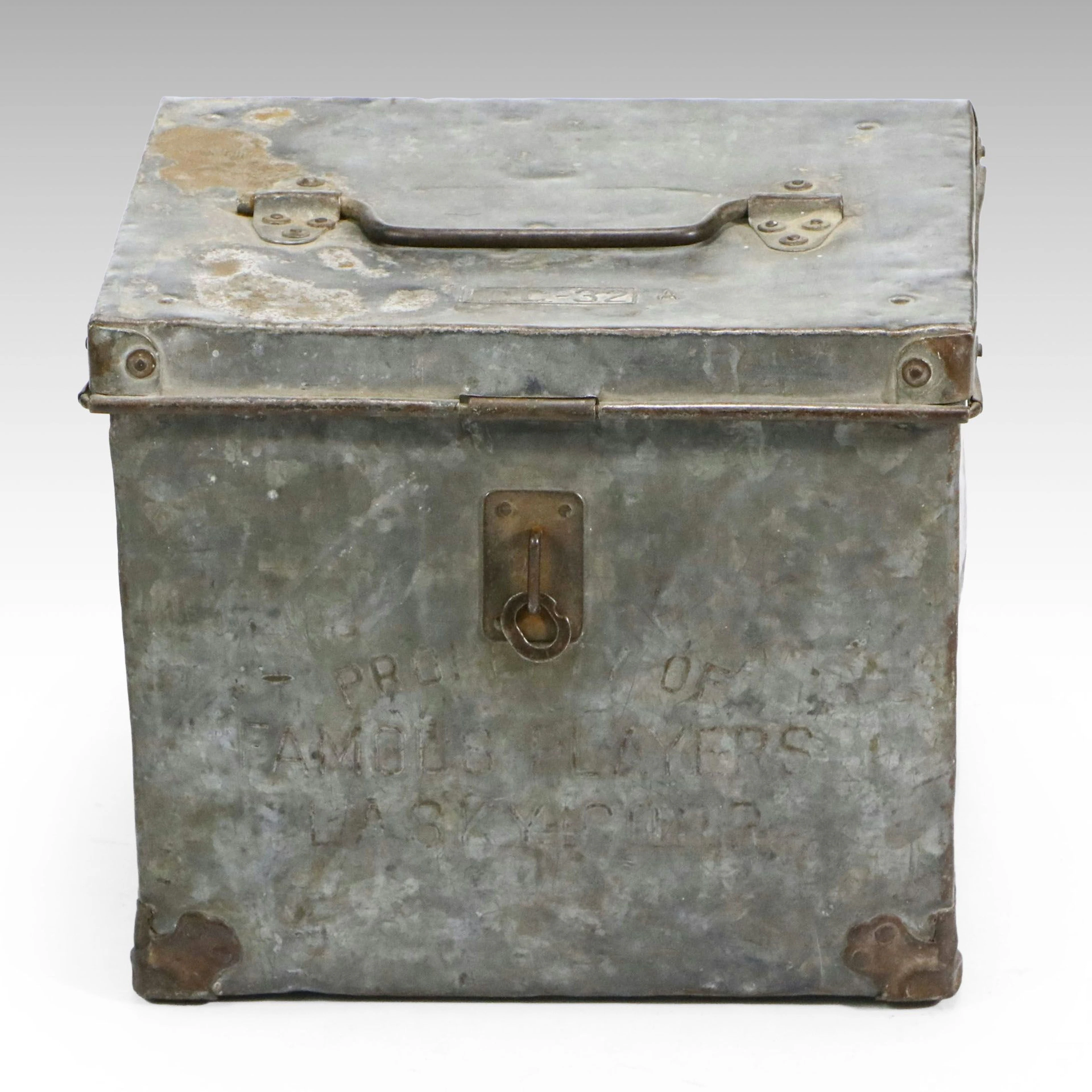 Paramount Pictures Metal Film Reel Storage Box