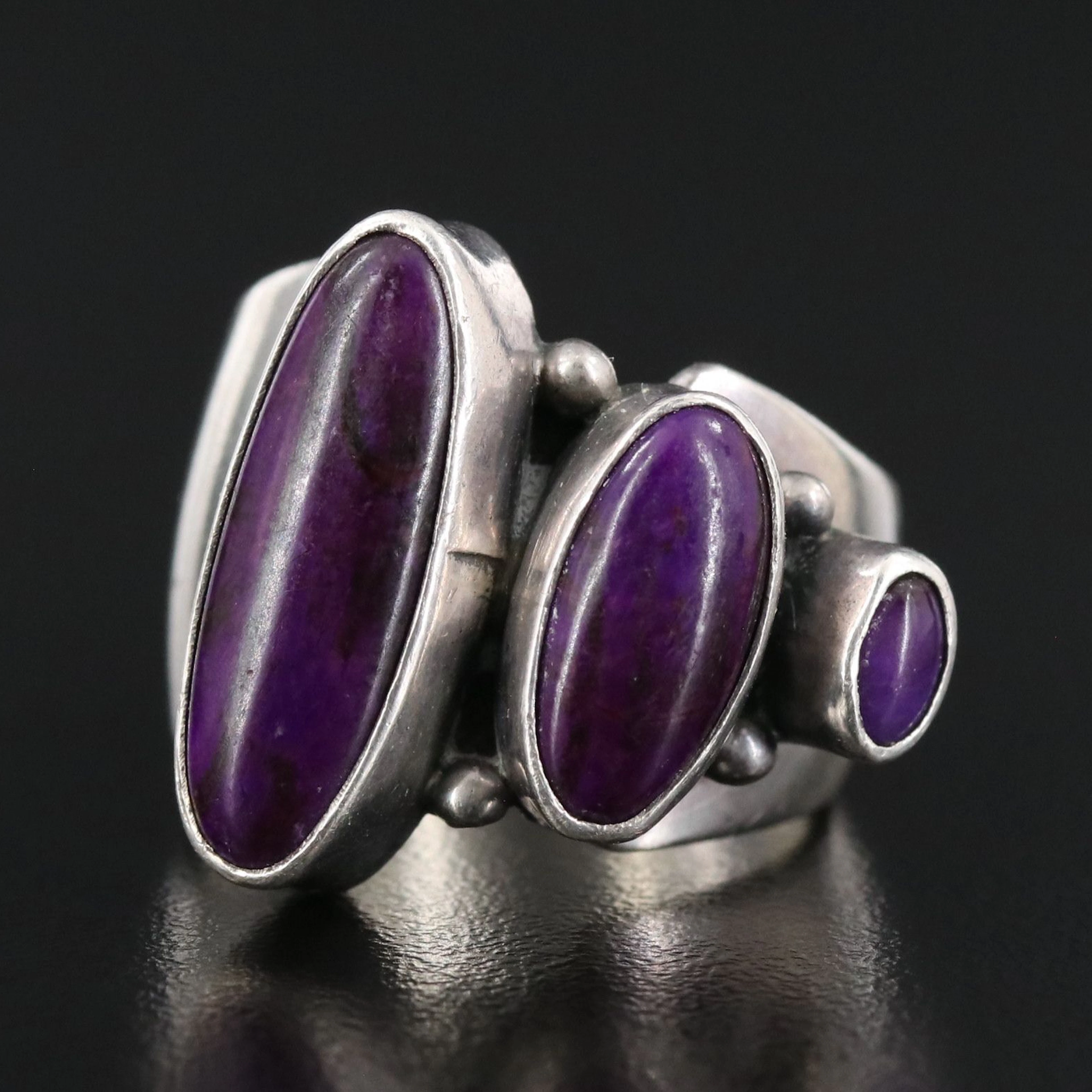 Juan Willie Navajo Diné Sterling Sugilite Ring