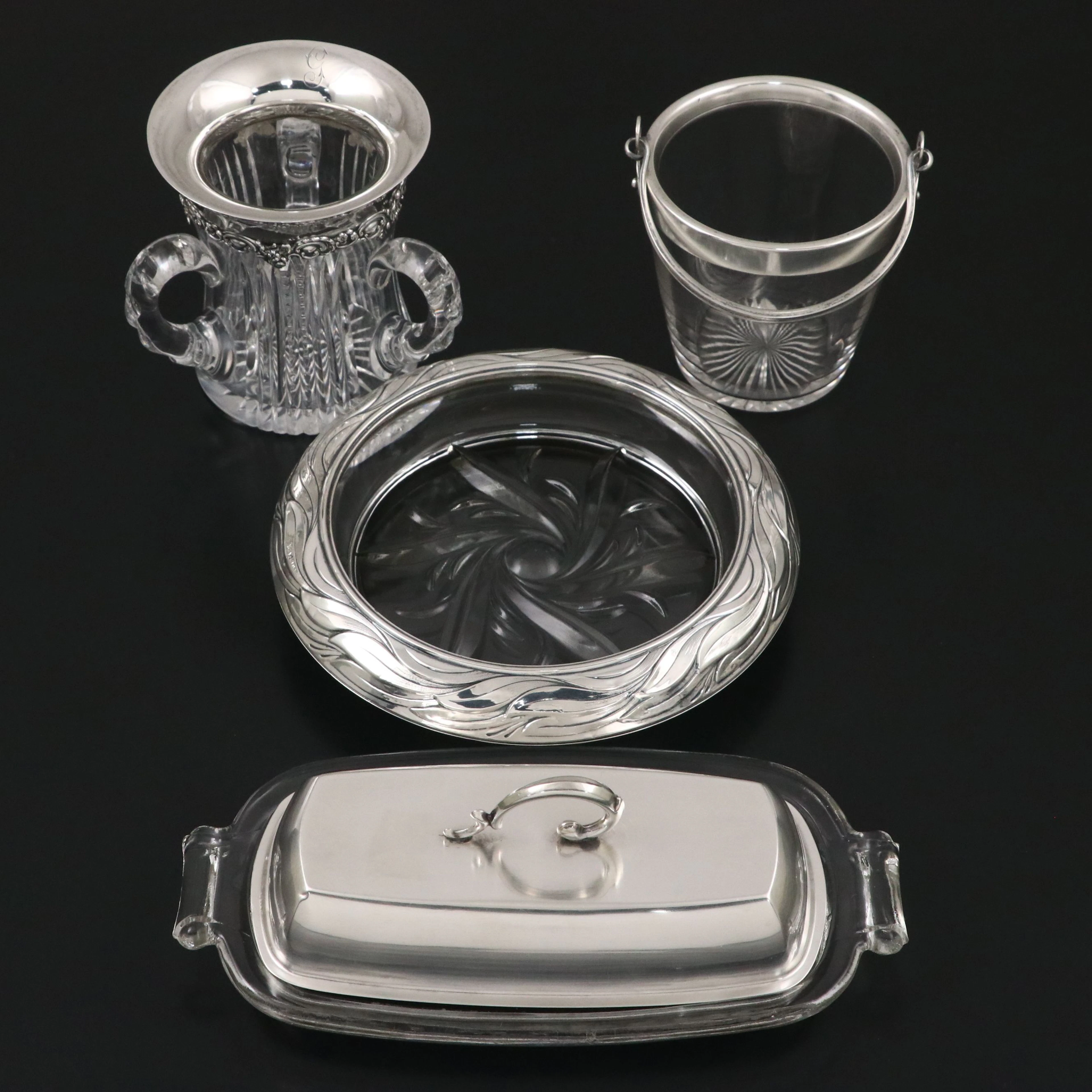 Frank M. Whiting Sterling Silver Rim Wine Coaster and More Table Accessories