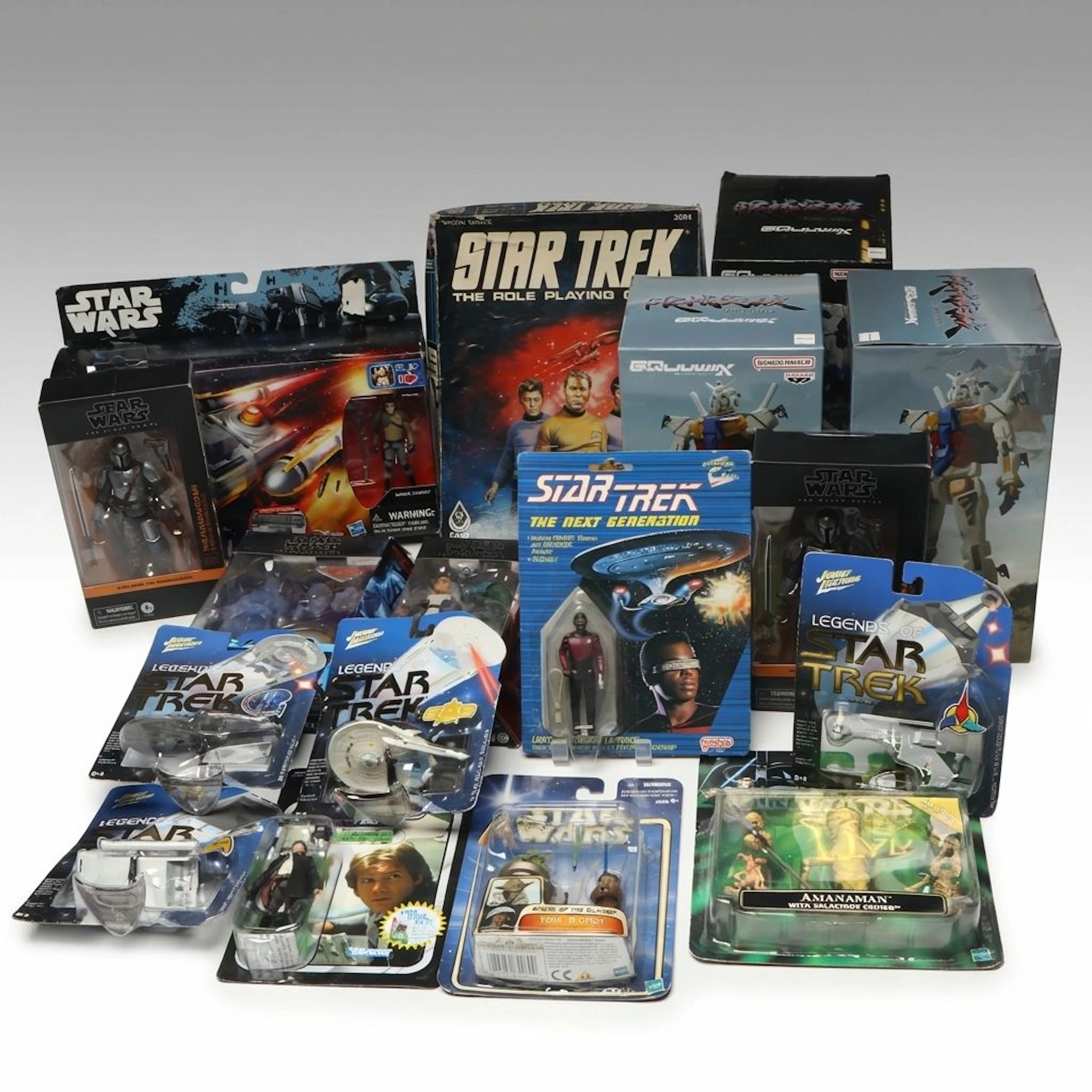 Bandai Mobile Suit Gundam Figurines with Star Wars and Star Trek Collectibles