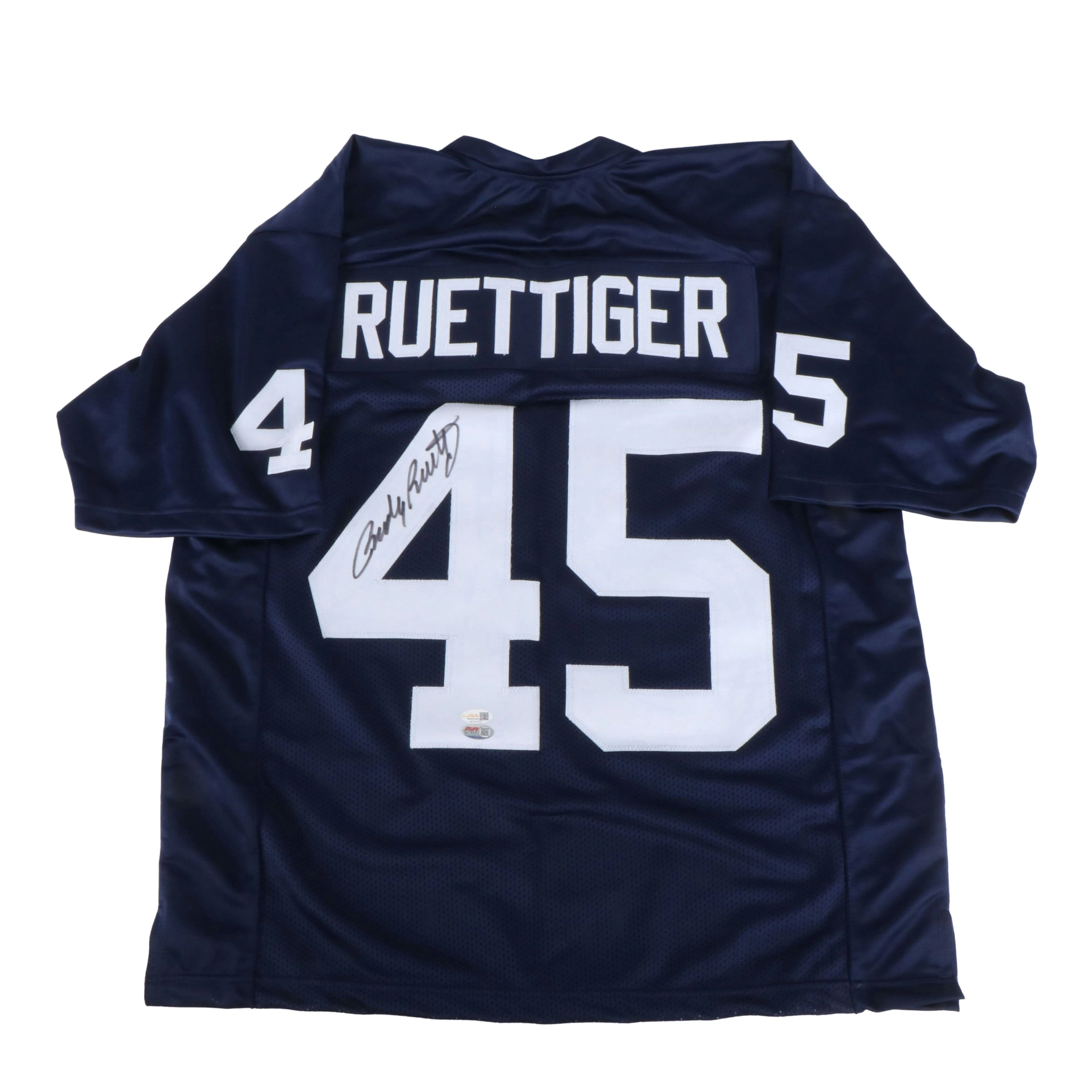 Rudy Ruettiger Signed Notre Dame Fighting Irish Football Jersey, JSA
