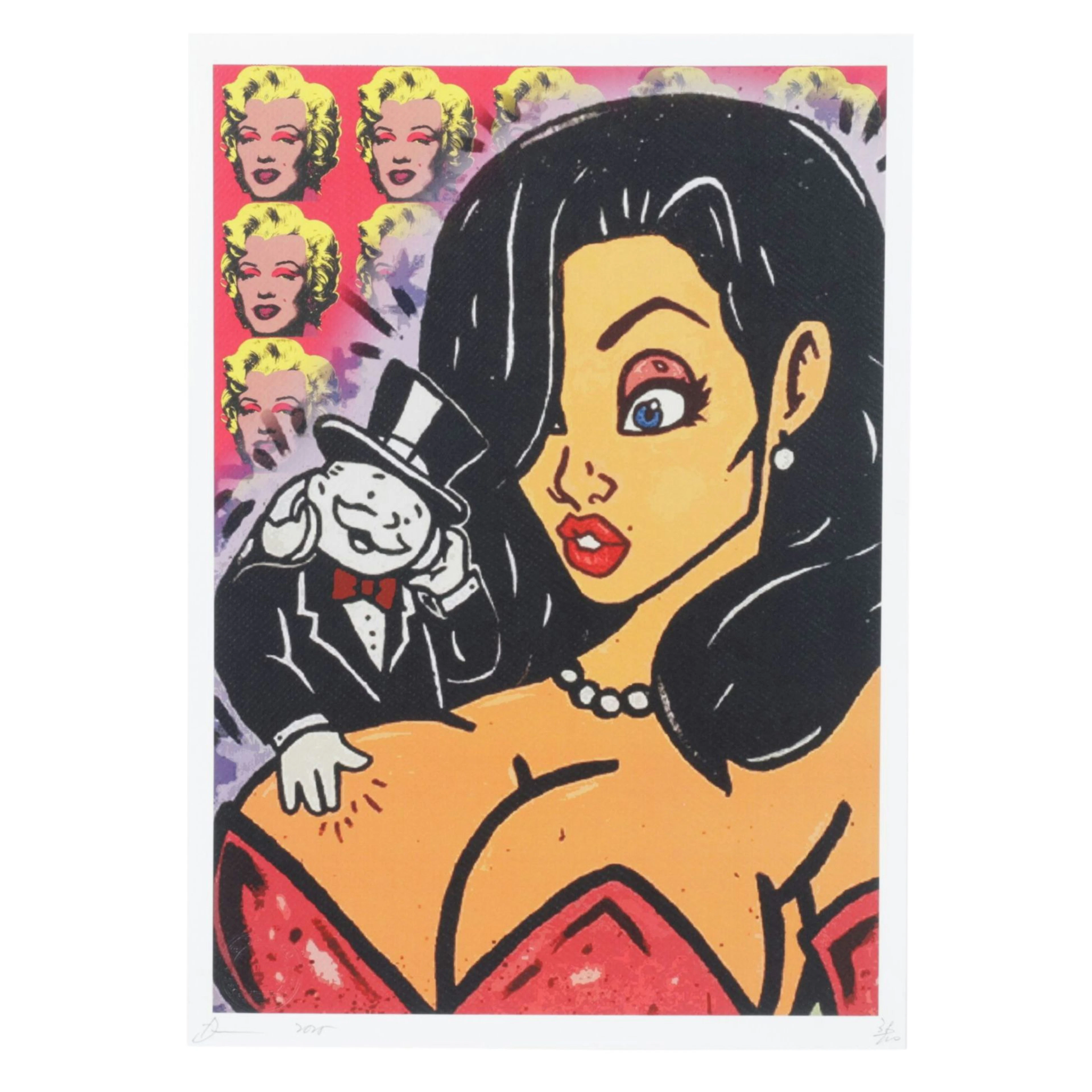 Death NYC Pop Art Graphic Print Homage to Monopoly X Andy Warhol, 2025