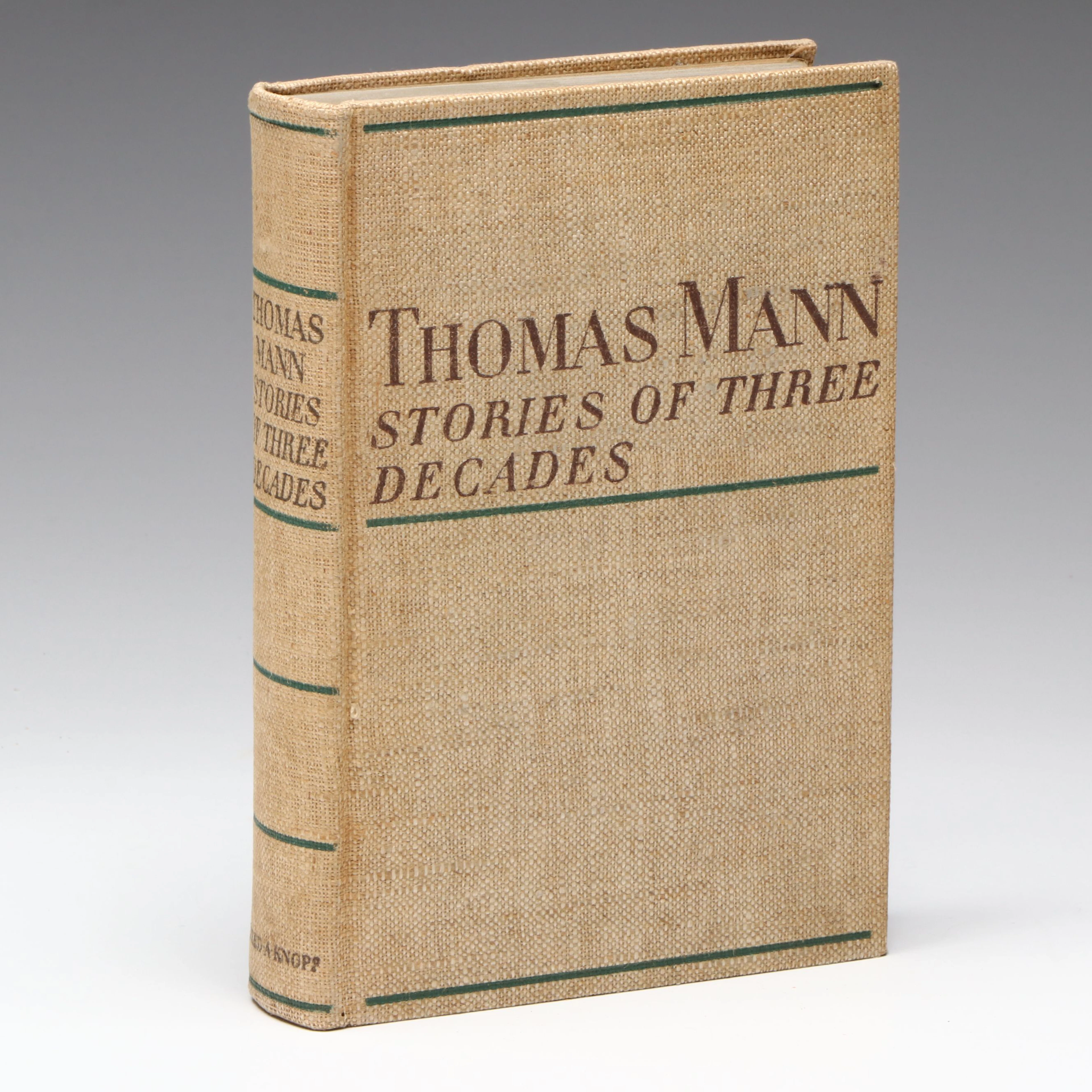 Signed "Stories of Three Decades" by Thomas Mann, 1936