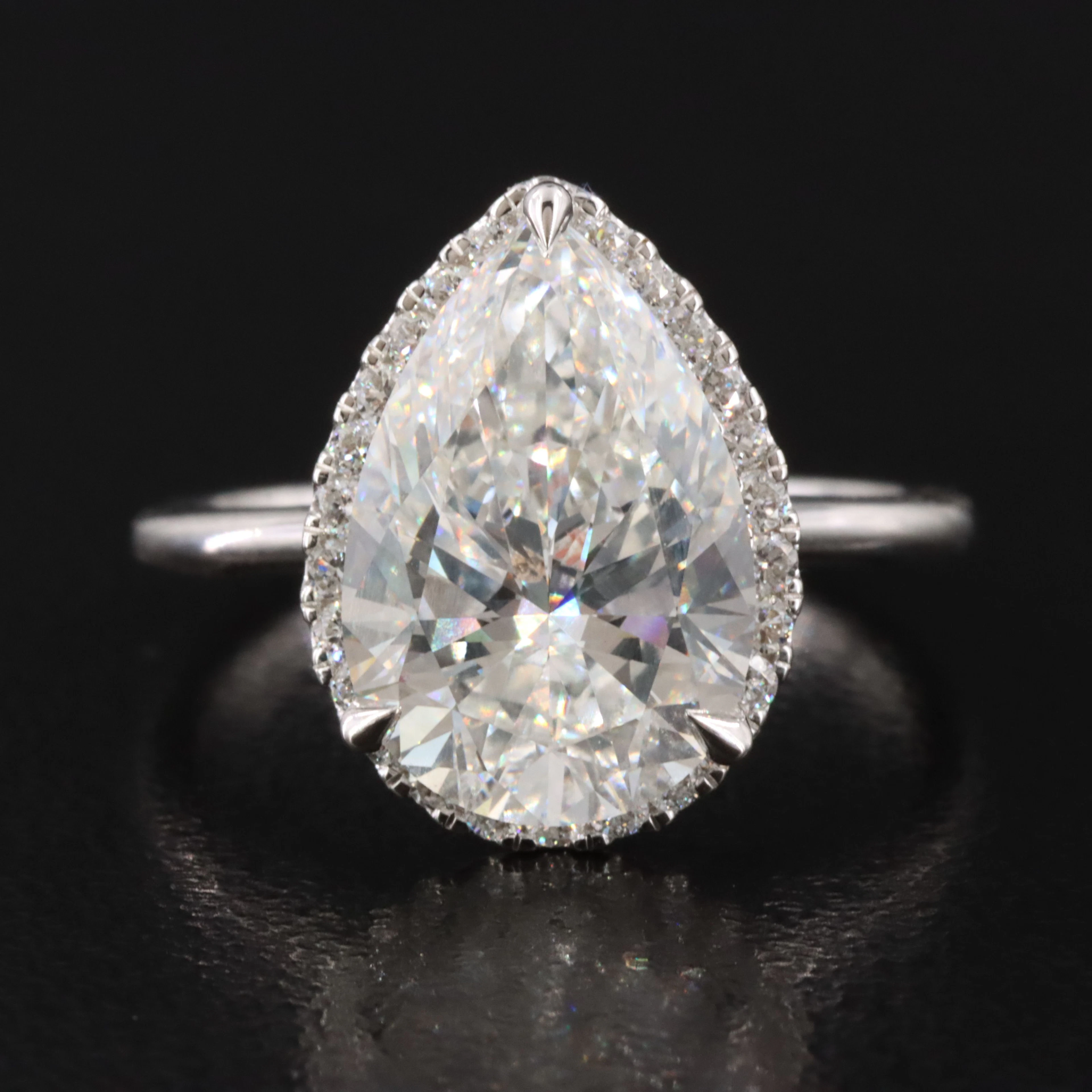 14K 4.29 CTW Lab Grown Diamond Ring with Online IGI Report