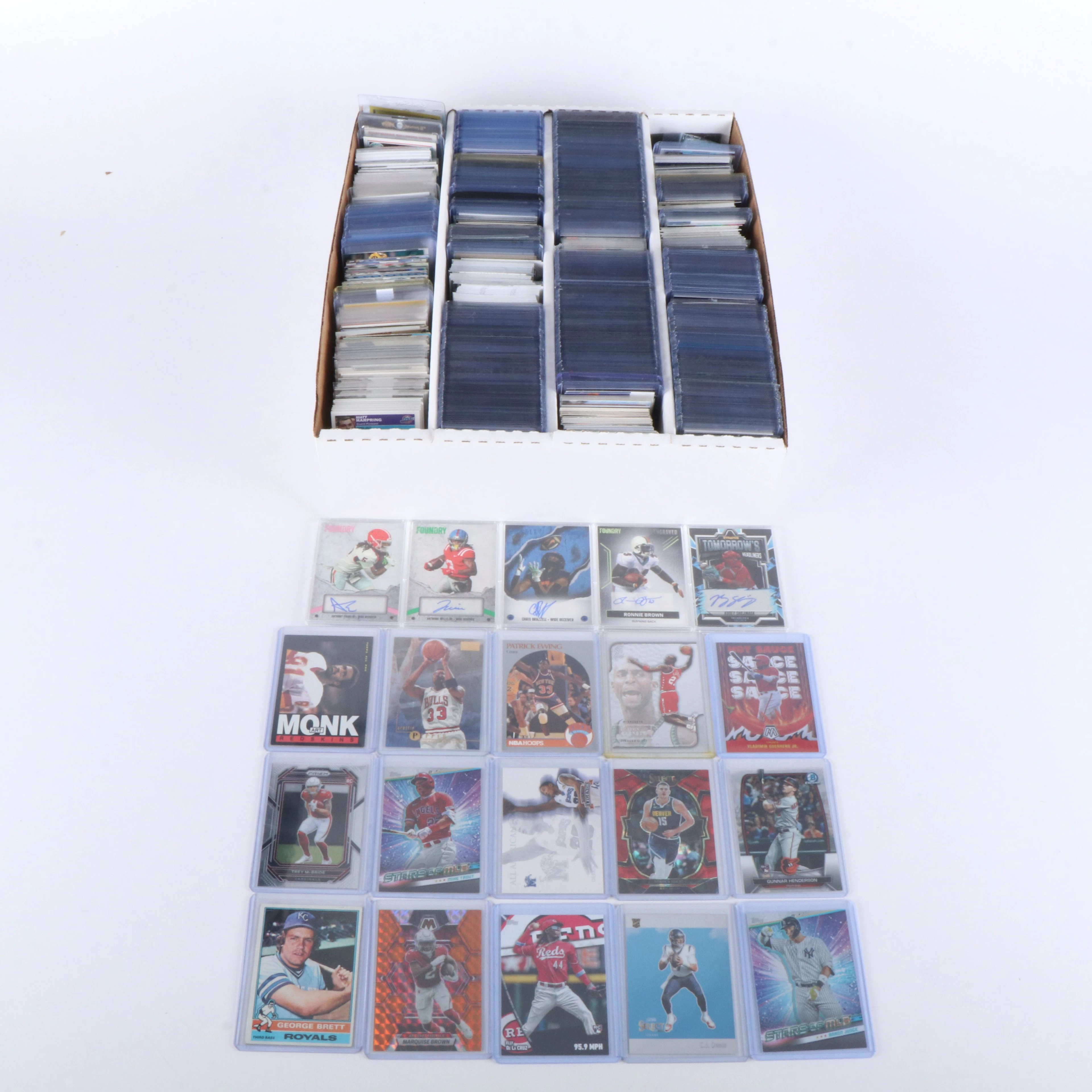 Bowman Chrome with Other Sports Cards Featuring Serial Numbered and Signed