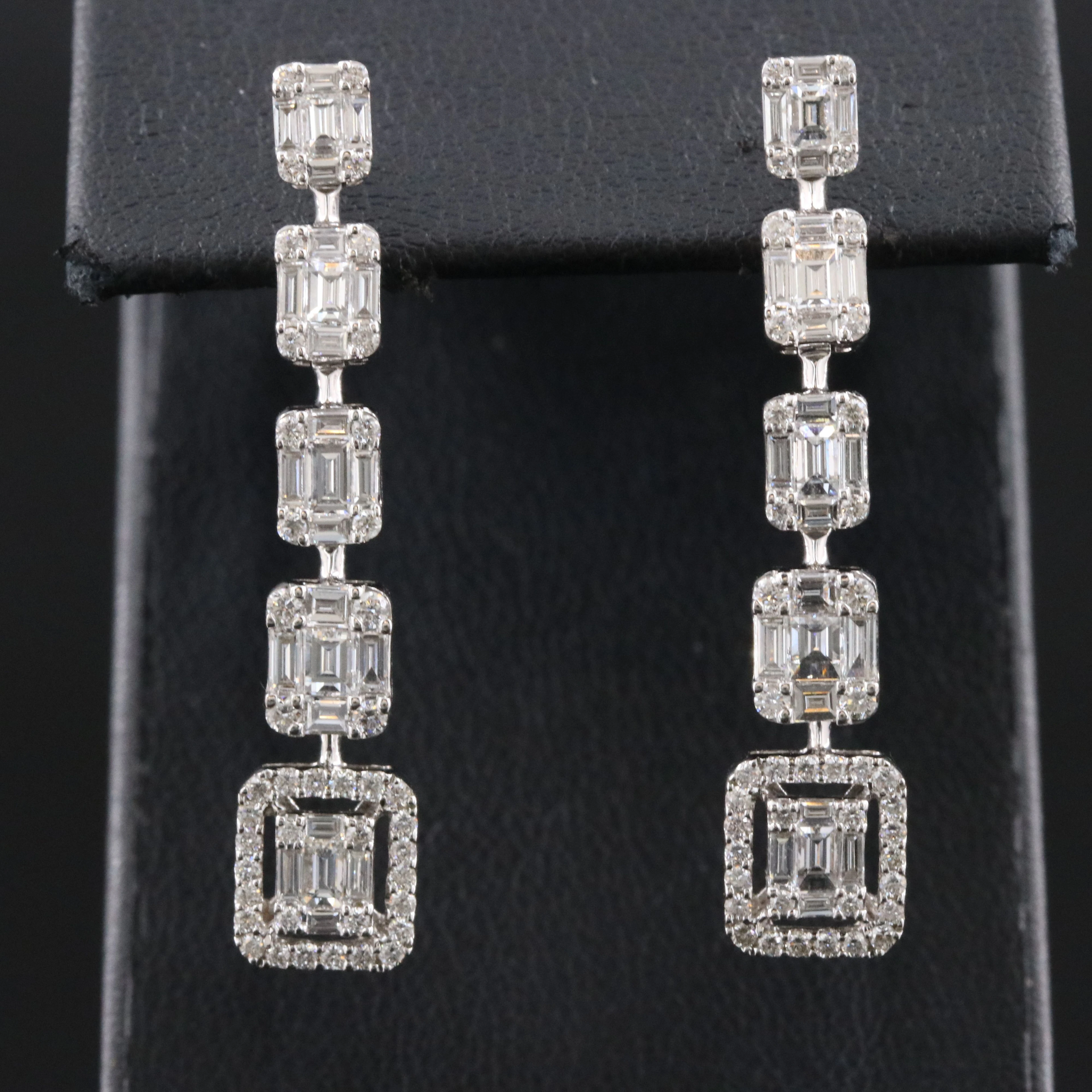 EFFY 18K 2.00 CTW Diamond Drop Earrings