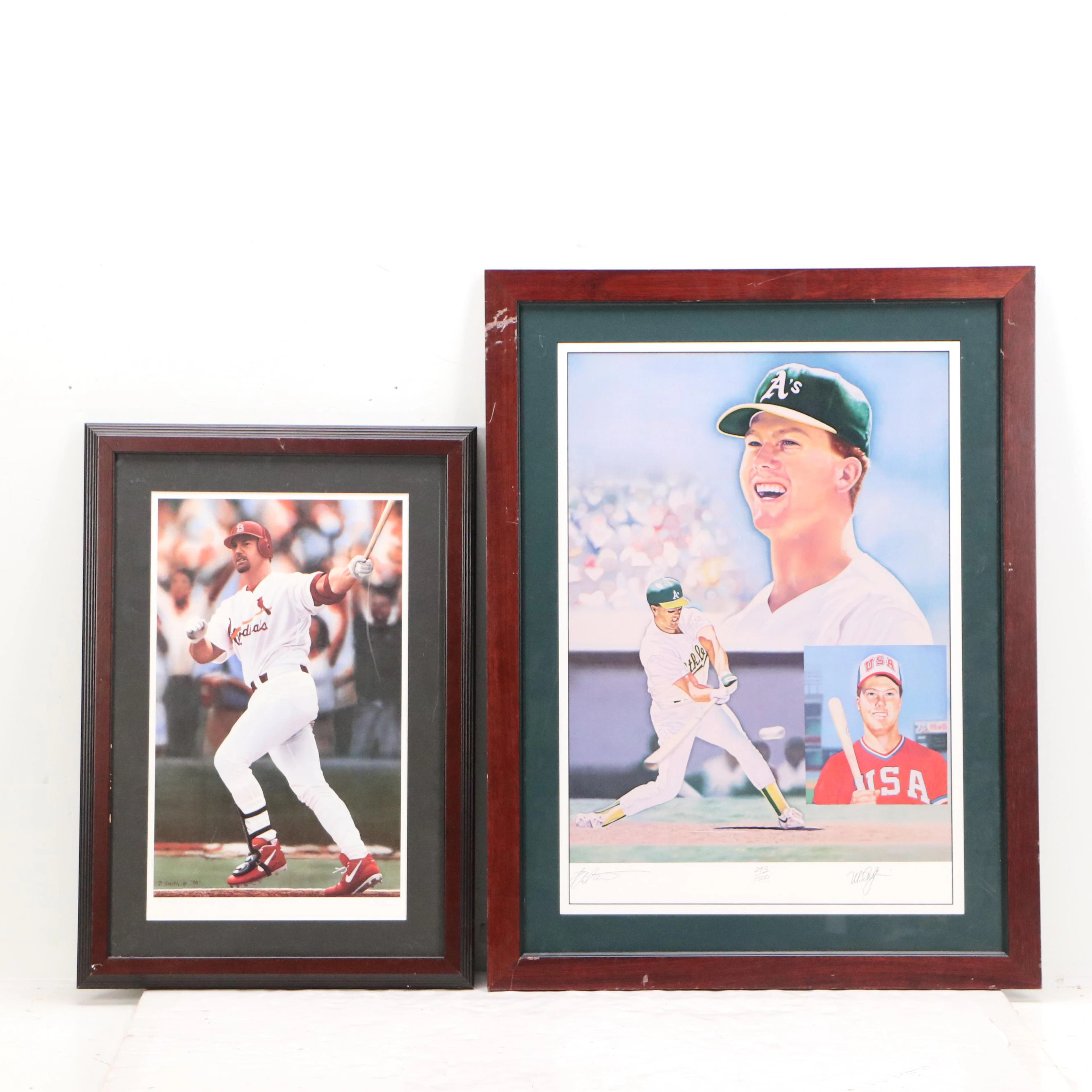 Mark McGwire Signed Limited Edition Baseball Print with More