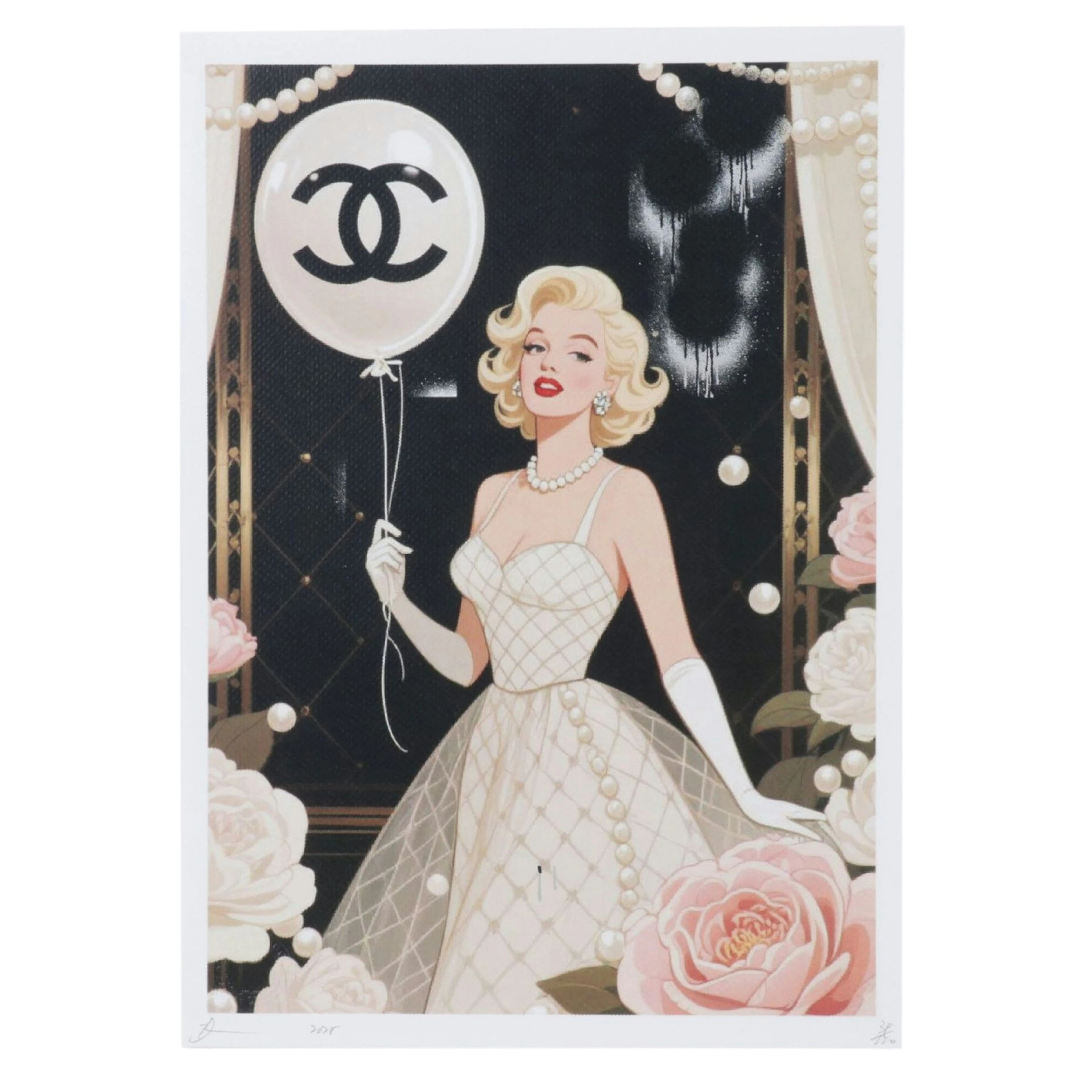 Death NYC Pop Art Graphic Print Homage to Chanel, 2026