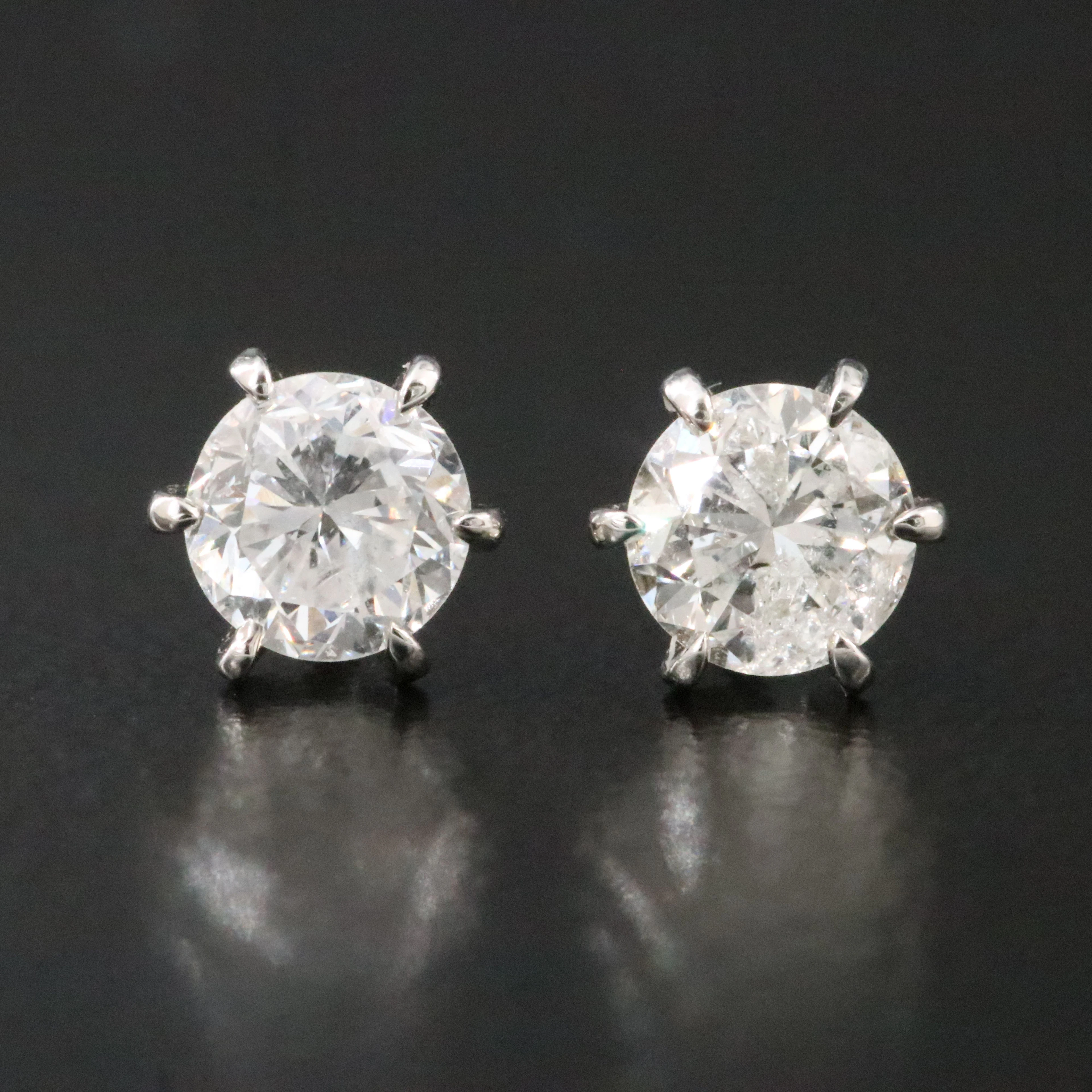 Platinum 0.71 CTW Diamond Stud Earrings