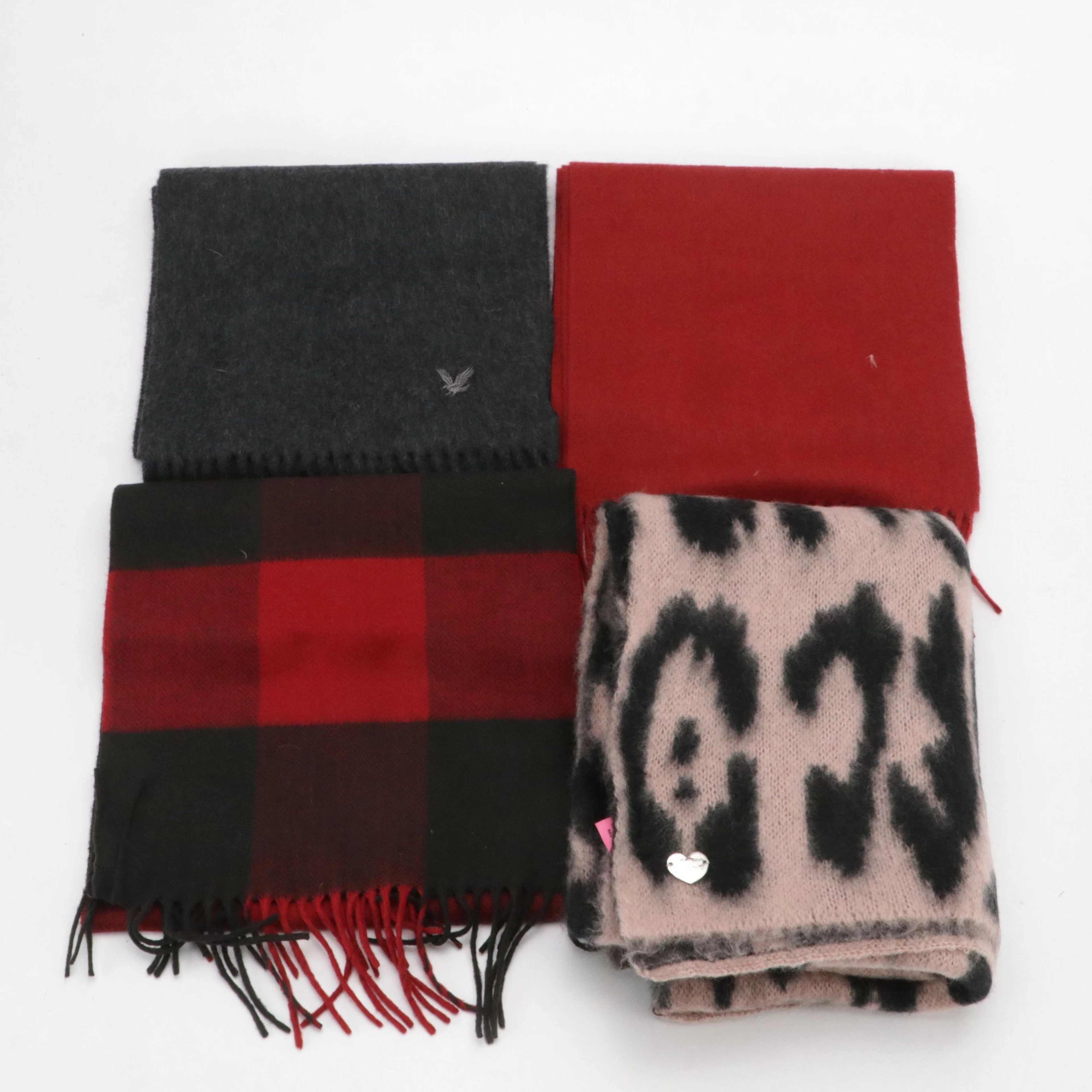 Lyle & Scott Cashmere Fringe, Betsey Johnson Printed and Other Fringe Scarves