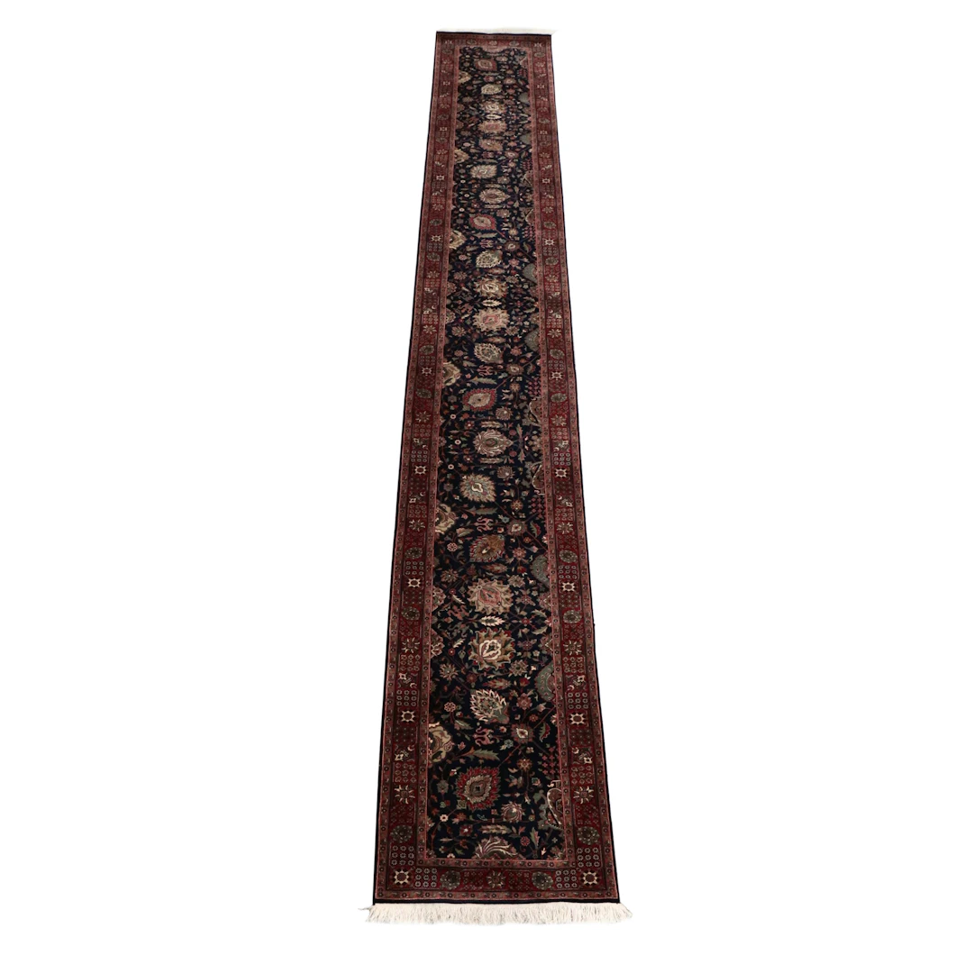 2'8 x 15'6 Hand-Knotted Sino-Persian Sarouk Style Long Runner