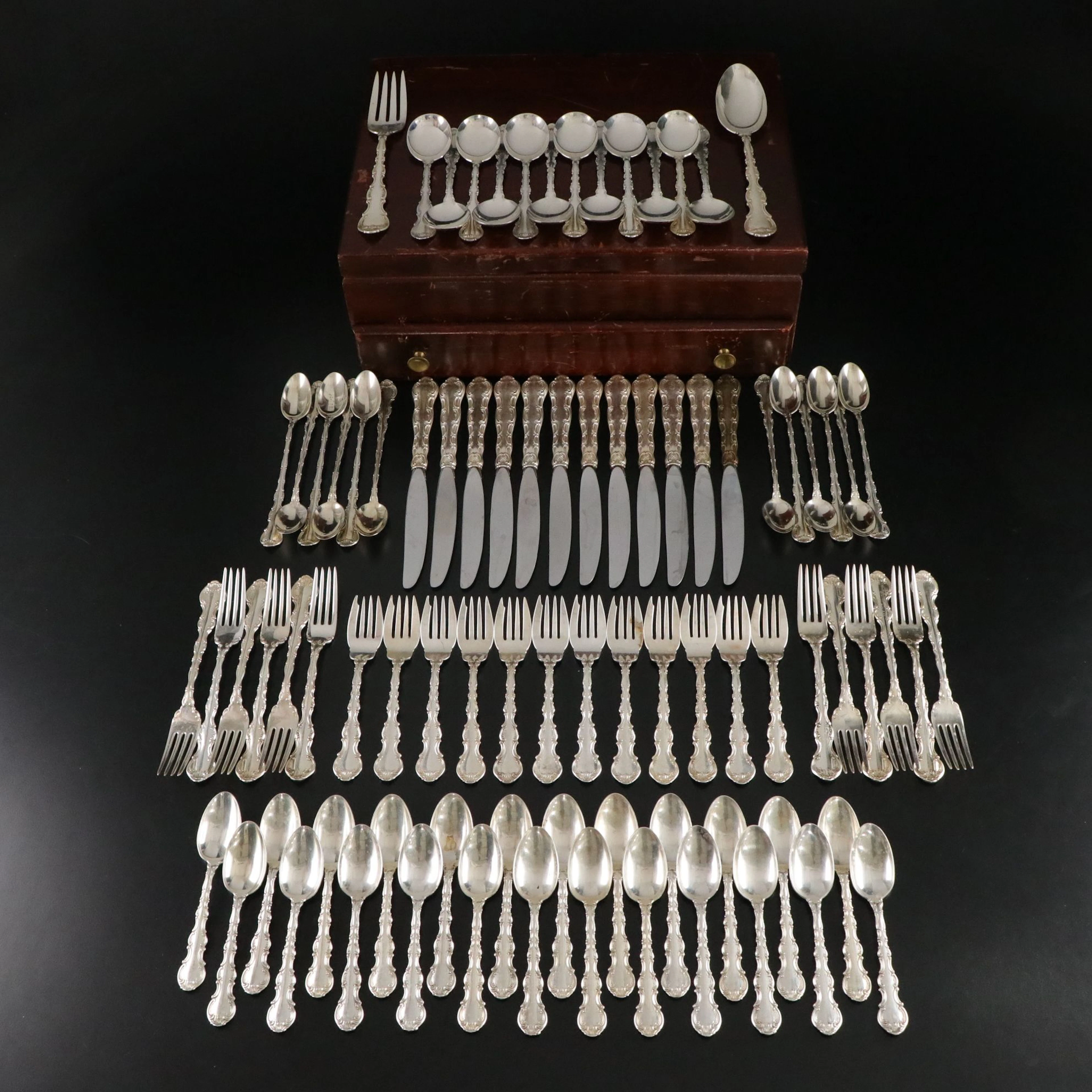 Gorham "Strasbourg" Sterling Silver Flatware, Late 19th Century