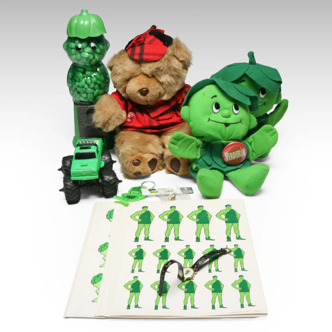 Green Giant Special Edition "Sprout" Puppets with More Advertising Memorabilia