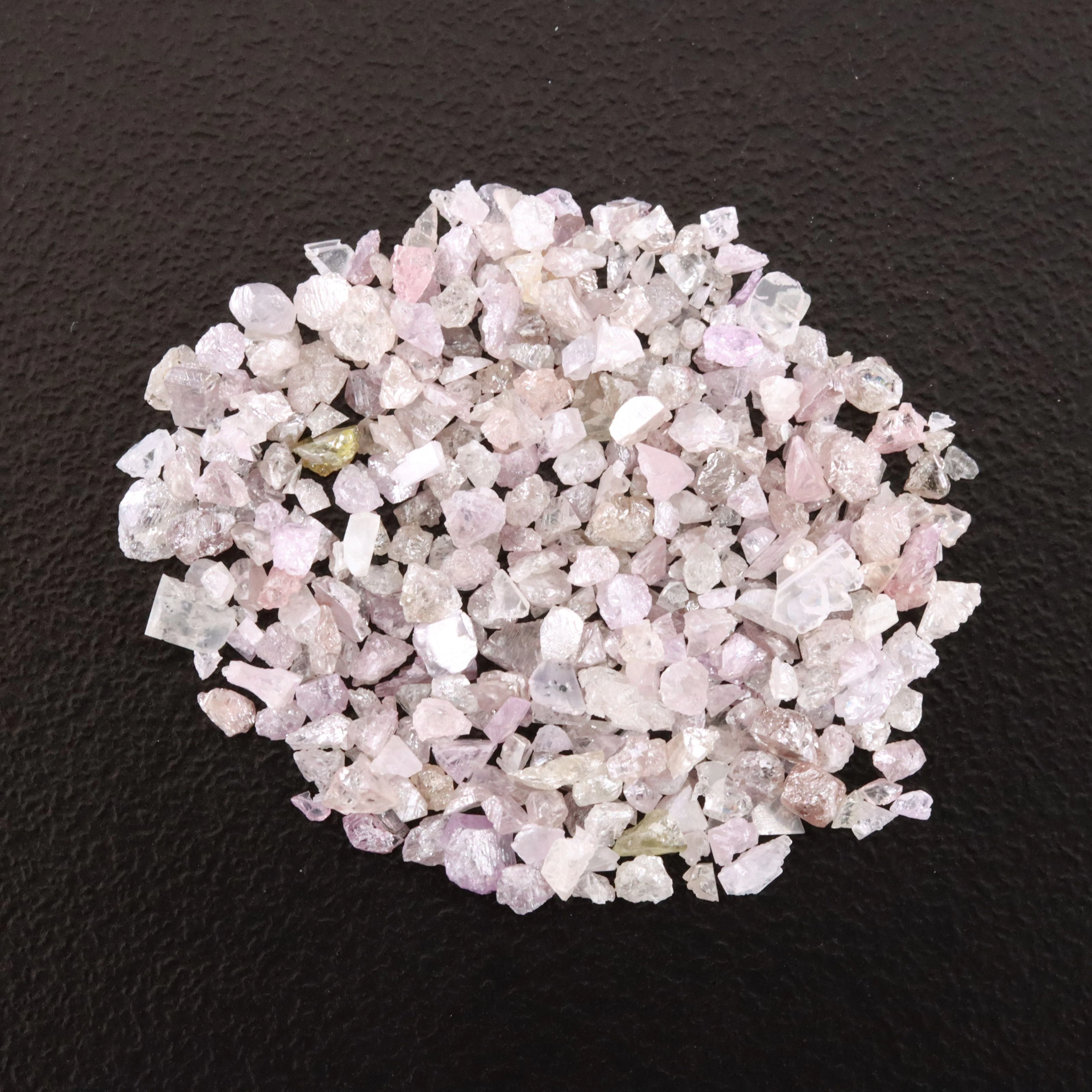 Loose 8.09 CTW Rough Fancy Pink Diamond Lot