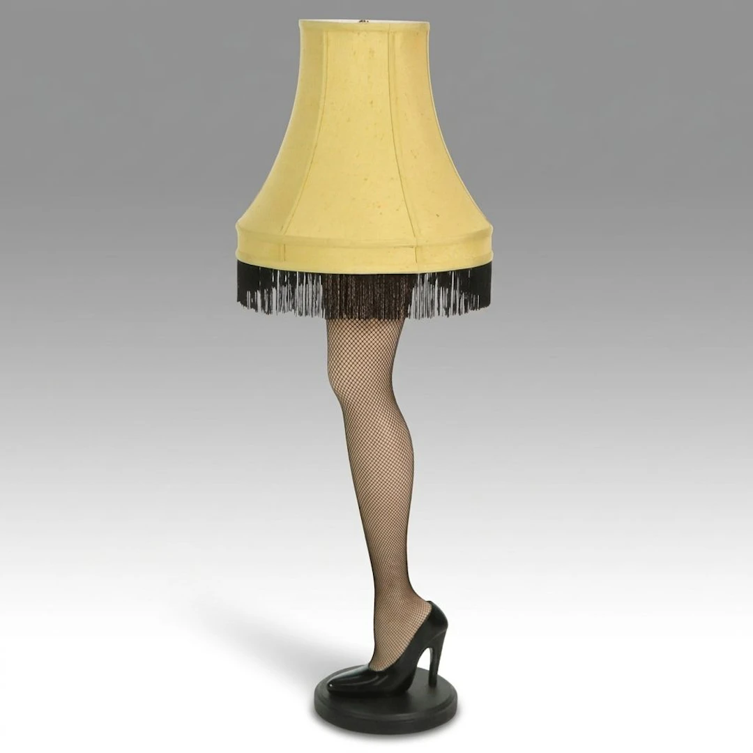 "A Christmas Story" Novelty Leg Lamp with Fringe Shade
