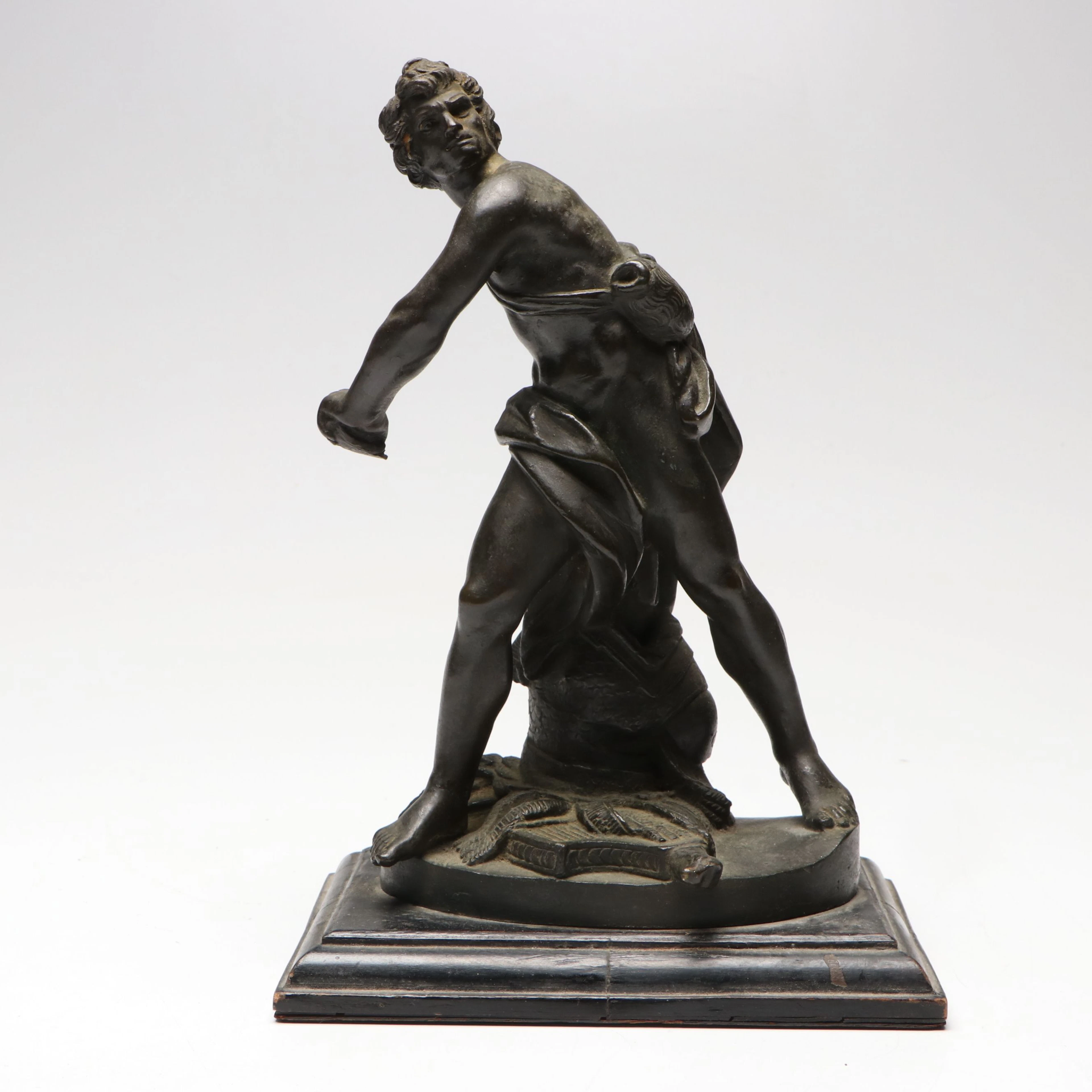 After Gian Lorenzo Bernini "David" Bronze Finish Sculpture