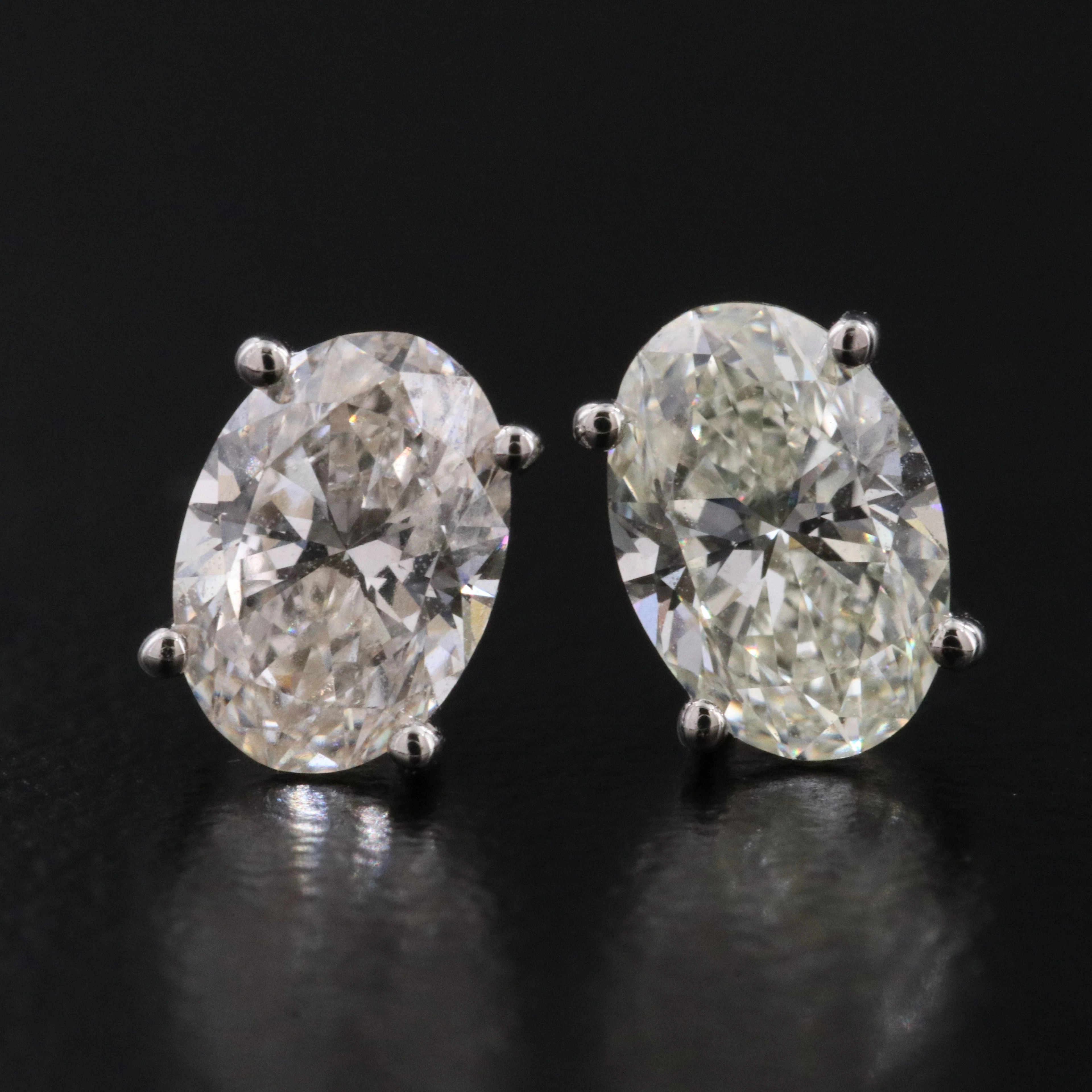 Platinum 1.49 CTW Diamond Stud Earrings