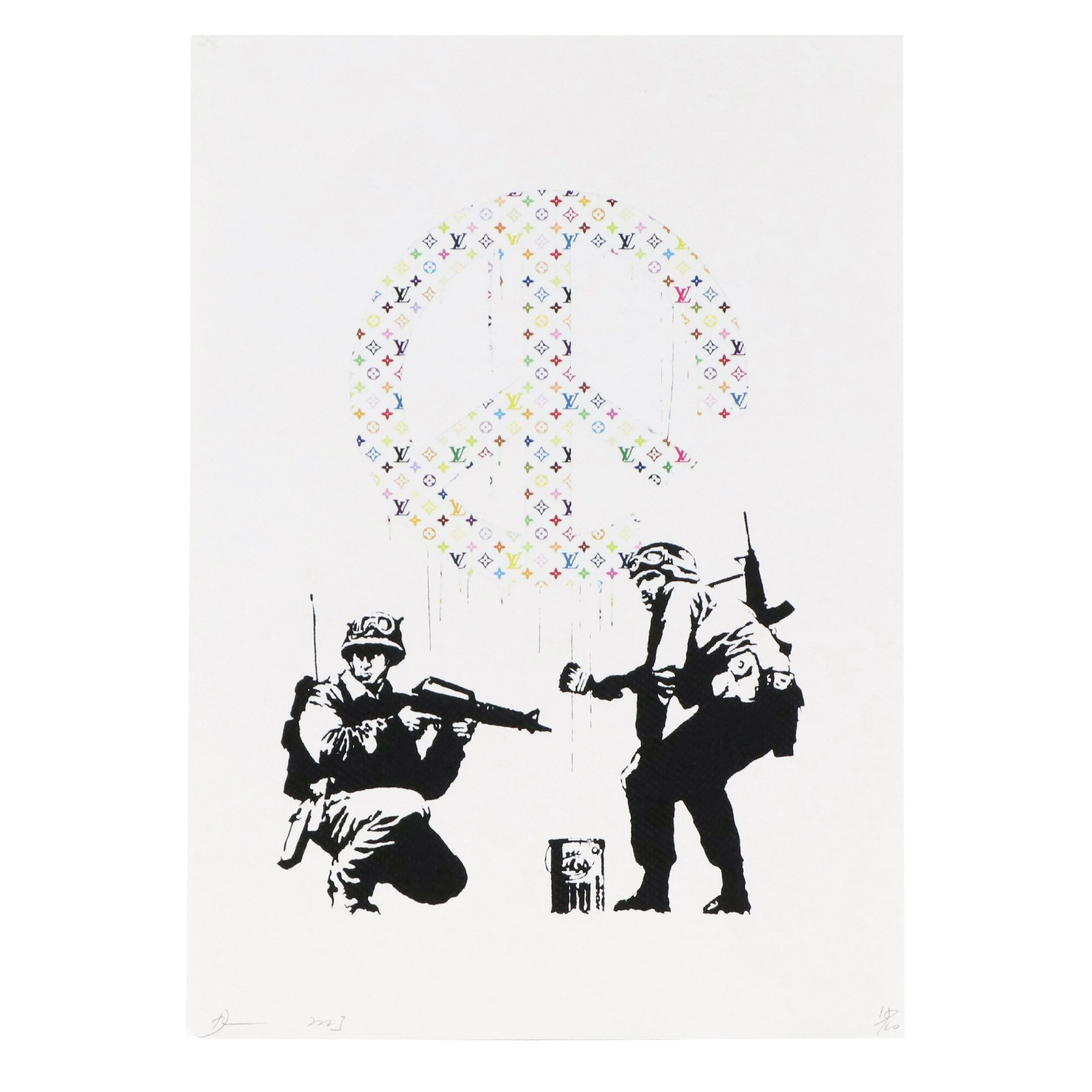 Death NYC Pop Art Digital Graphic Print Banksy x Louis Vuitton, 2023